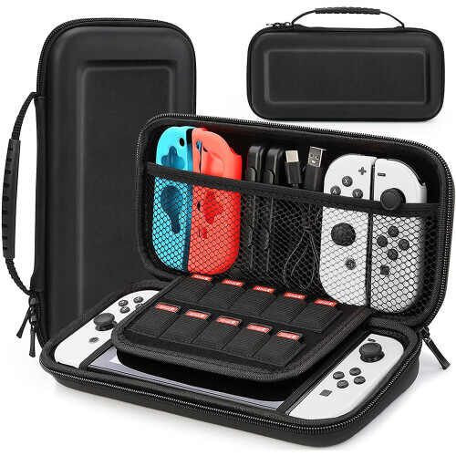 For NINTENDO SWITCH OLED Hard Case Bag Travel Carry Game Storage Bag