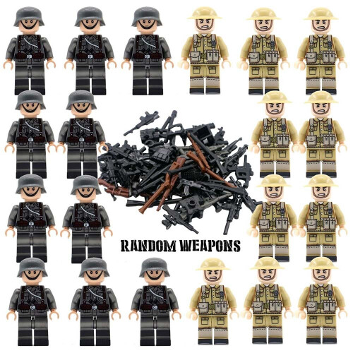 20 Pcs Army Military Mini Figures Building Kit fit for Lego