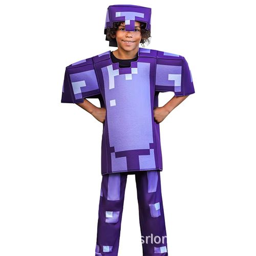 Children Diamond My Cos World Cosplay Costume Sets Armor Minecra ftinglys Role Suits Halloween For Kids Stage Performance