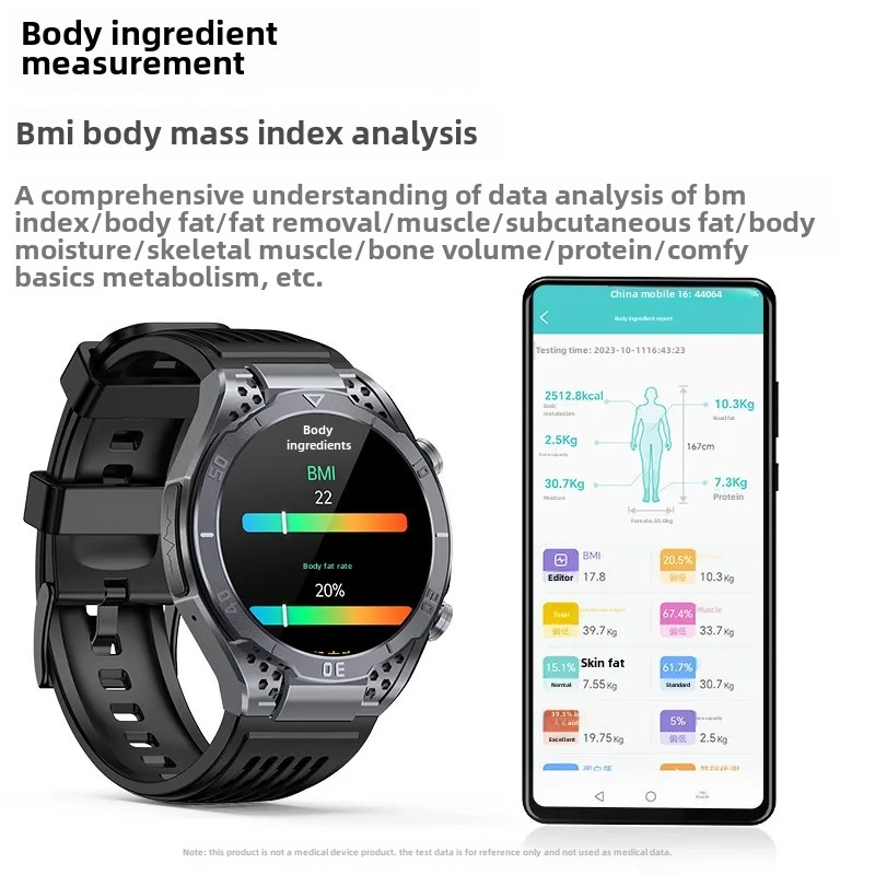 Smart Watch Blood Sugar Oxygen Heart Rate Monitor Fitness Tracker