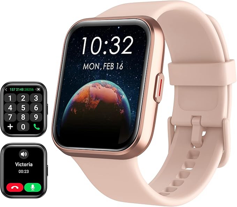 Smart Watch for Women Built-in 1.8 Touch Screen Fitness Watch with SpO2 Heart Rate Sleep Monitor