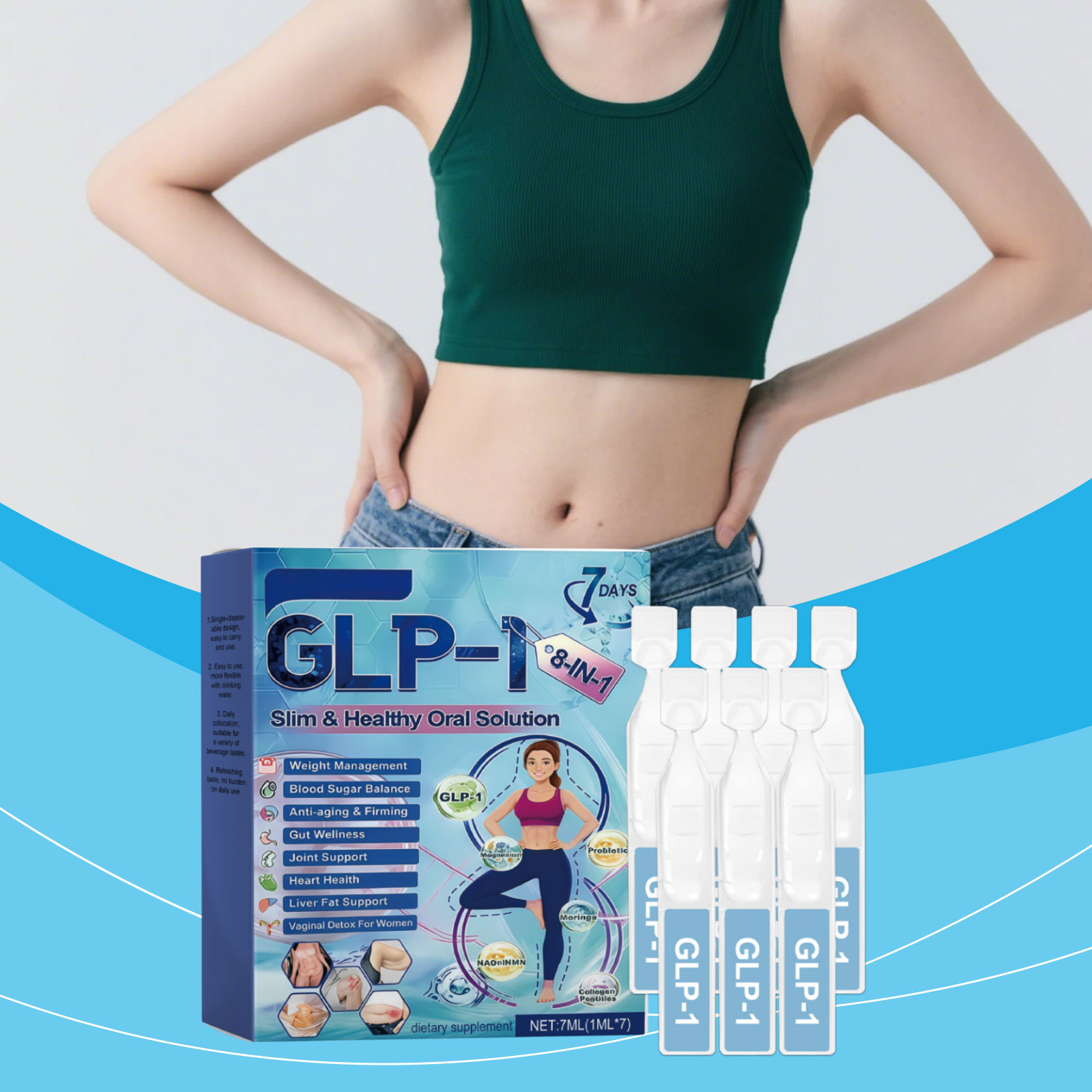 Promotes Healthy Metabolism Wellness Boost Drops | Daily Supplement to Improve Body Condition & Energy | Gentle Nourishing Formula for Balanced Vitality & Comfo