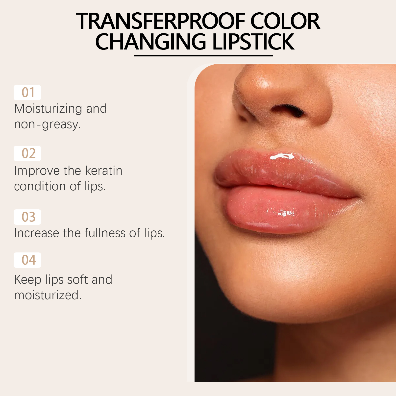 Transferproof Color Changing Lipstick Moisturizing Repairing Deep Nourishment Plumping Jelly Transparente Long Lasting Lip Balm