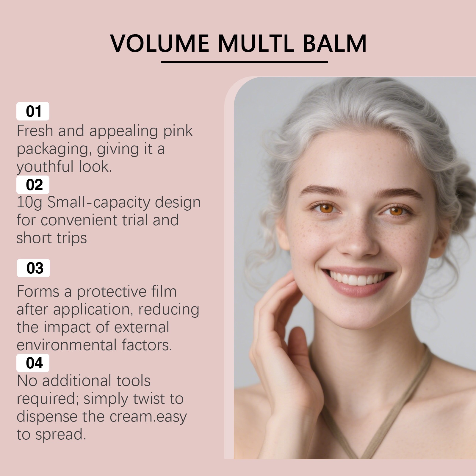 Pink Plumping Multi Effect Moisturizing Stick For Hydrating Softening And Smoothing Dry Facial Skin