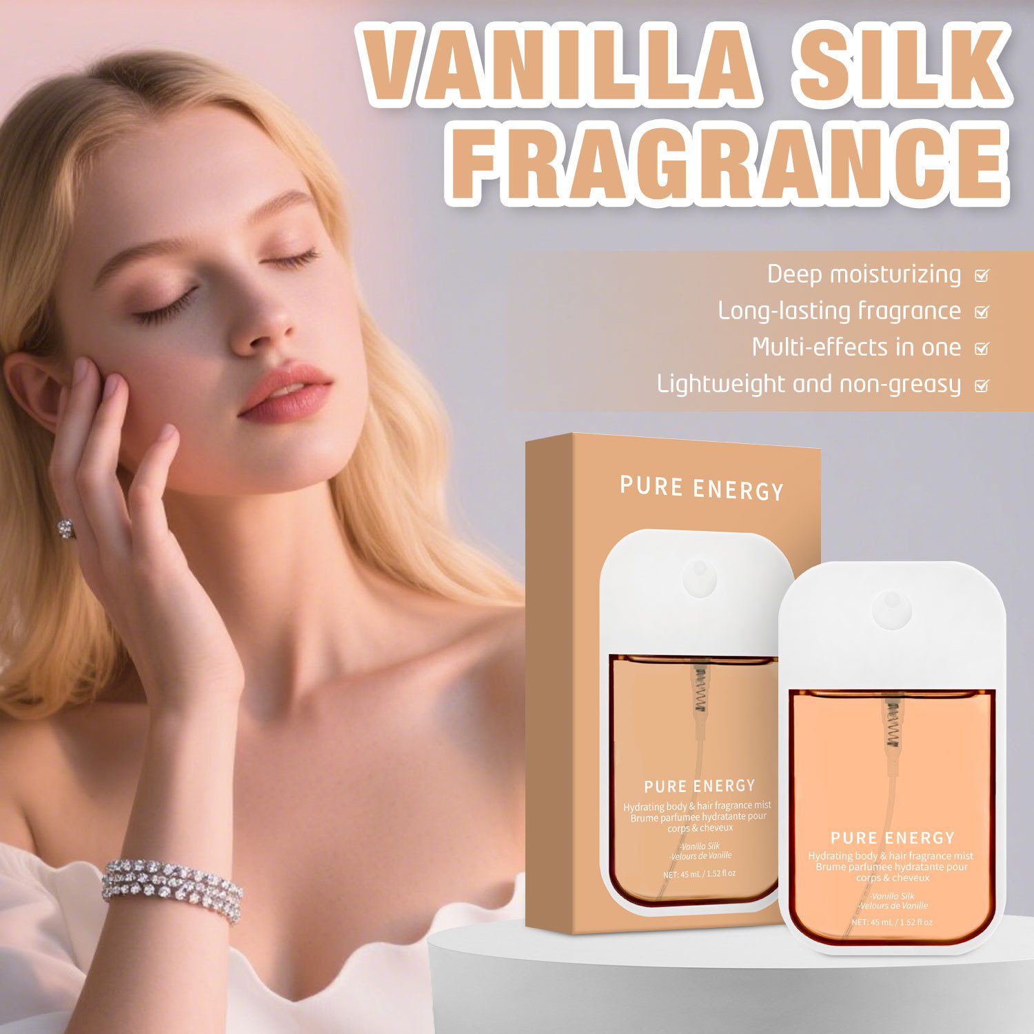 Vanilla Velvet Eau De Parfum Warm Gourmand Scent Long Lasting For Daily Wear Evening Dates And Gift Giving 45ml