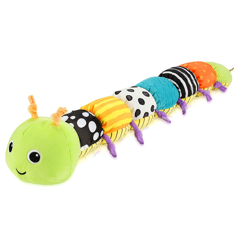 (OR 1012) Baby Rattle Musical Caterpillar Worm Soft Infant Plush Toys  Educational Interactive Sensory Toy for Babies Newborn Toddler Gift