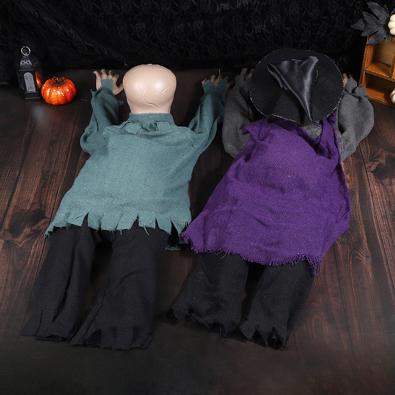 (Crawling Imp) Small Crawling Ghost Bar Decorations Voice Activated Glowing Screaming Haunted House Prank Props For Halloween