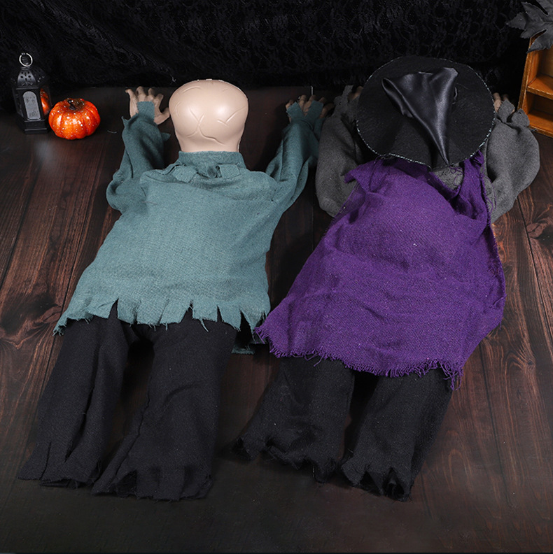 (Crawling Imp) Small Crawling Ghost Bar Decorations Voice Activated Glowing Screaming Haunted House Prank Props For Halloween