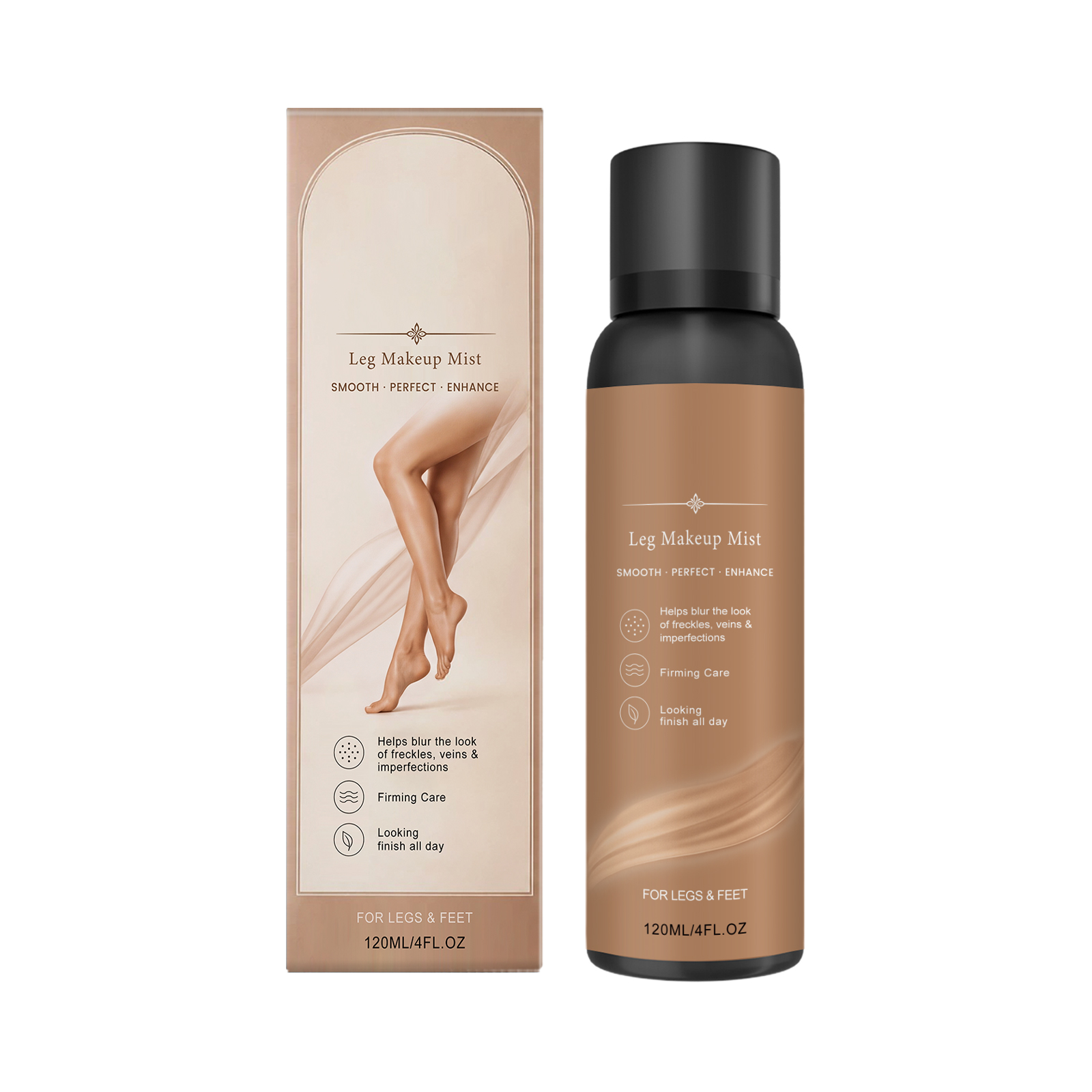 Leg Concealer Moisturizing Spray Balances Softens Skin Tone Hydrates Delicate Lightweight All Day Long Lasting Makeup Effect