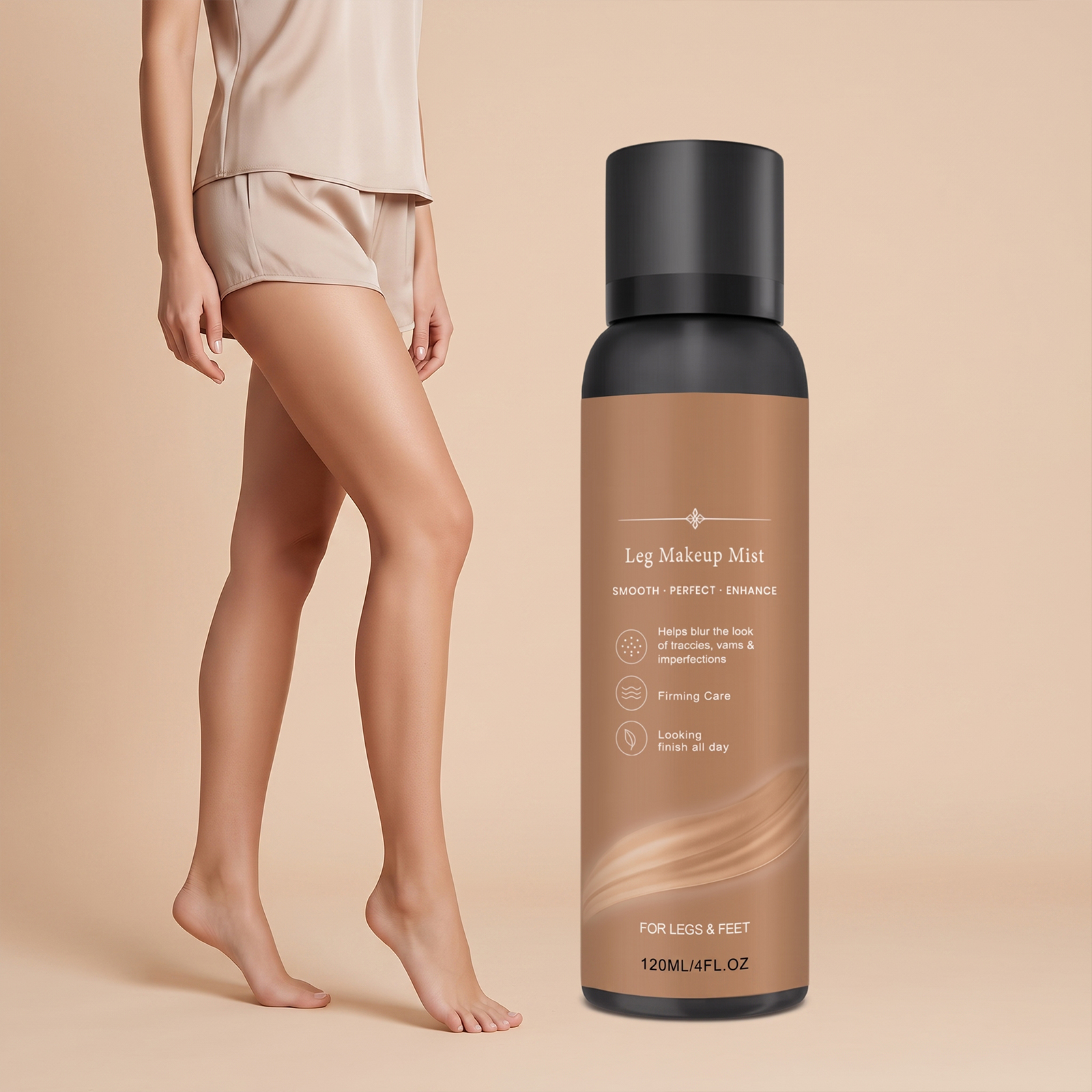 Leg Concealer Moisturizing Spray Balances Softens Skin Tone Hydrates Delicate Lightweight All Day Long Lasting Makeup Effect