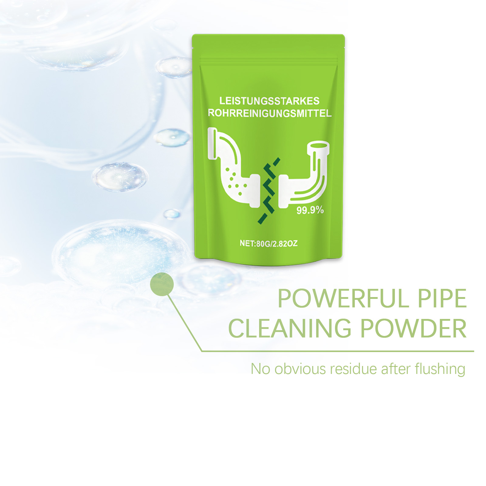 Pipe Dredging Powder Household Multi Functional Cleaning Odor Removal Anti Clog Toilet Kitchen Sewer Drain Pipeline Blockage Prevention