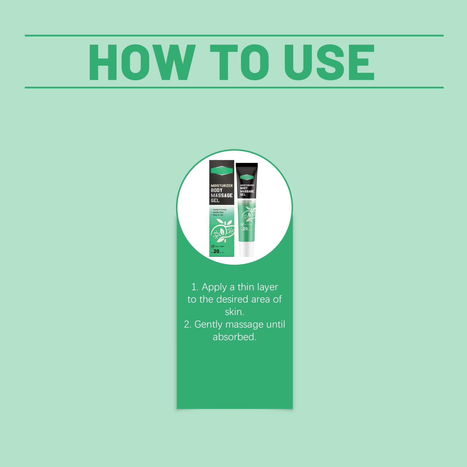 Body Care Gel Gentle Nourish Wrist Knee Joint Smear Massage Daily External Skin Care Cream Soft Protect Tissue Lubricate Relieve Discomfort