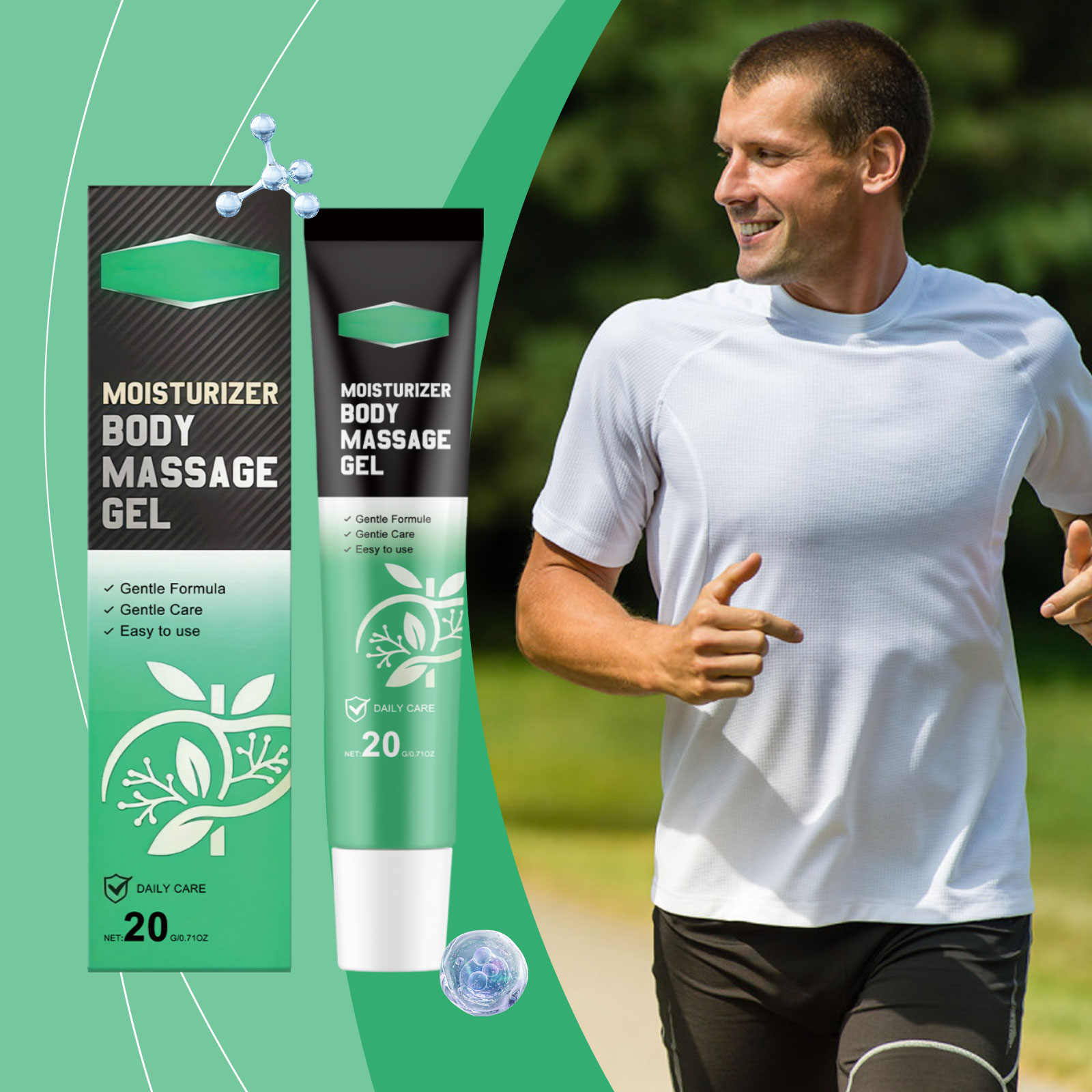 Body Care Gel Gentle Nourish Wrist Knee Joint Smear Massage Daily External Skin Care Cream Soft Protect Tissue Lubricate Relieve Discomfort