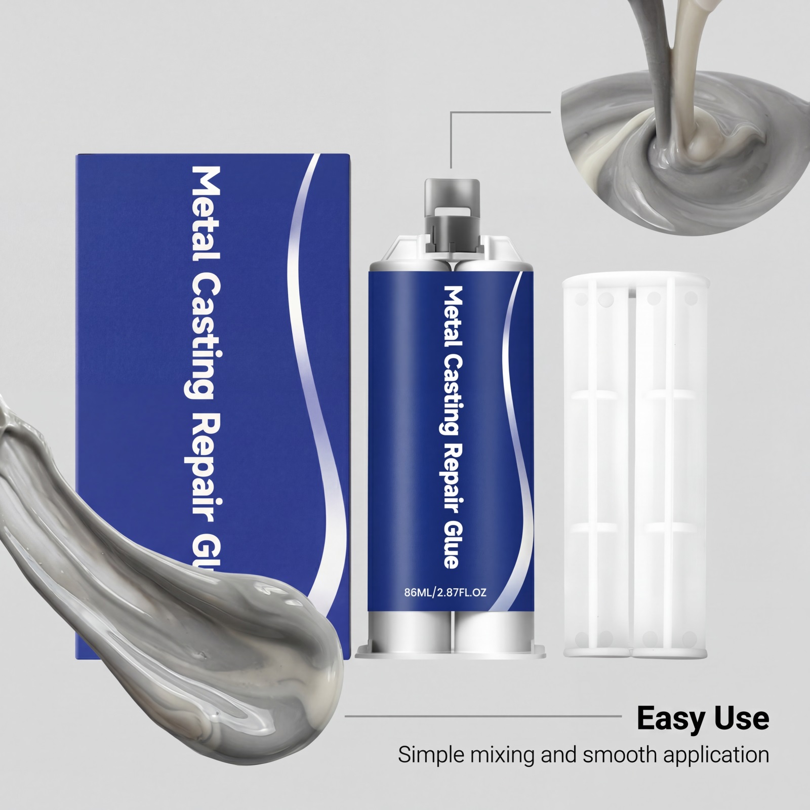 Metal Casting Repair Glue High Temperature Resistant Welding Strong Sealant For Cast Sand Holes Air Pores Crack Fix