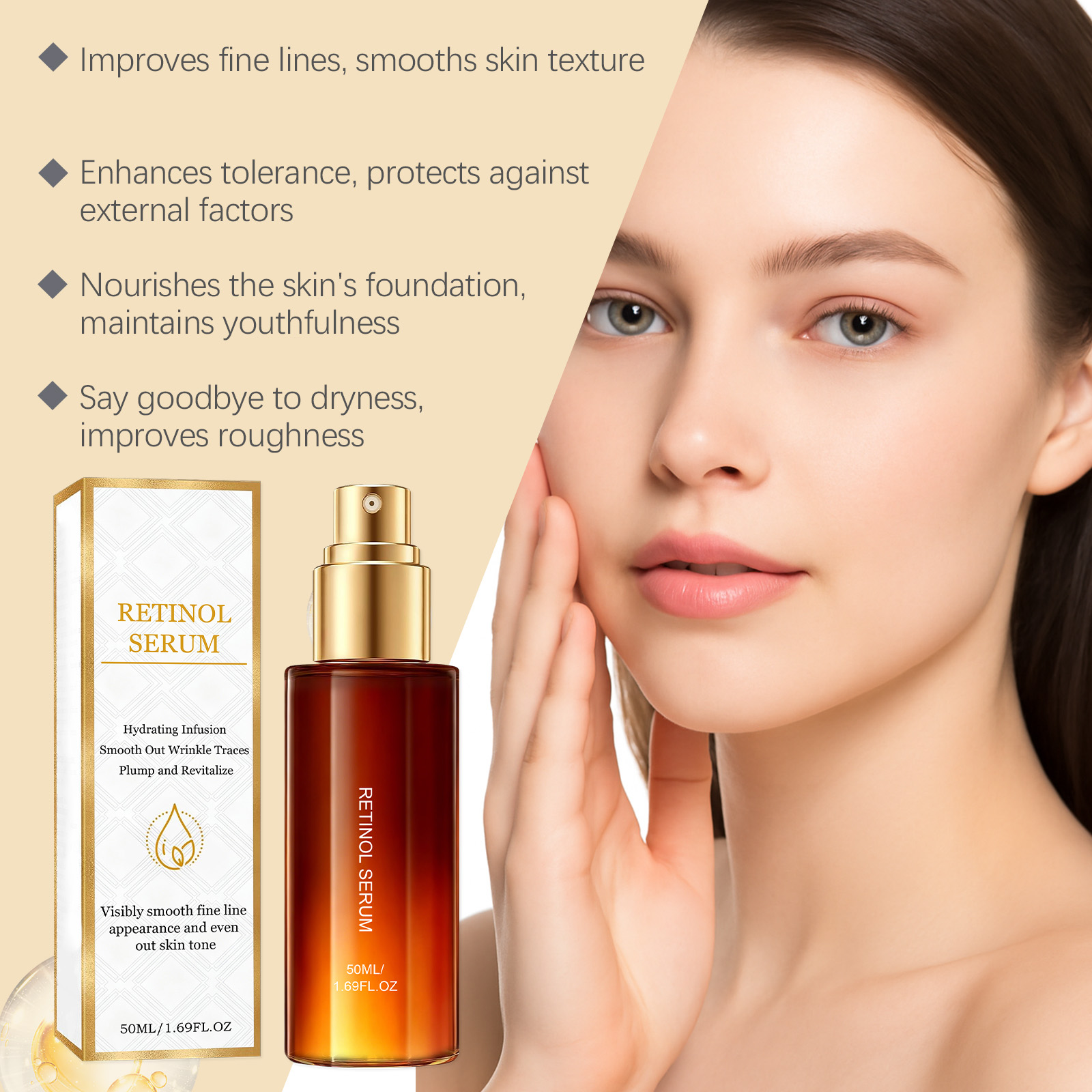 Smooth Revitalizing Essence Liquid Daily Moisturizing Mild Hydrating Tender Delicate Refreshing Skin Care Serum