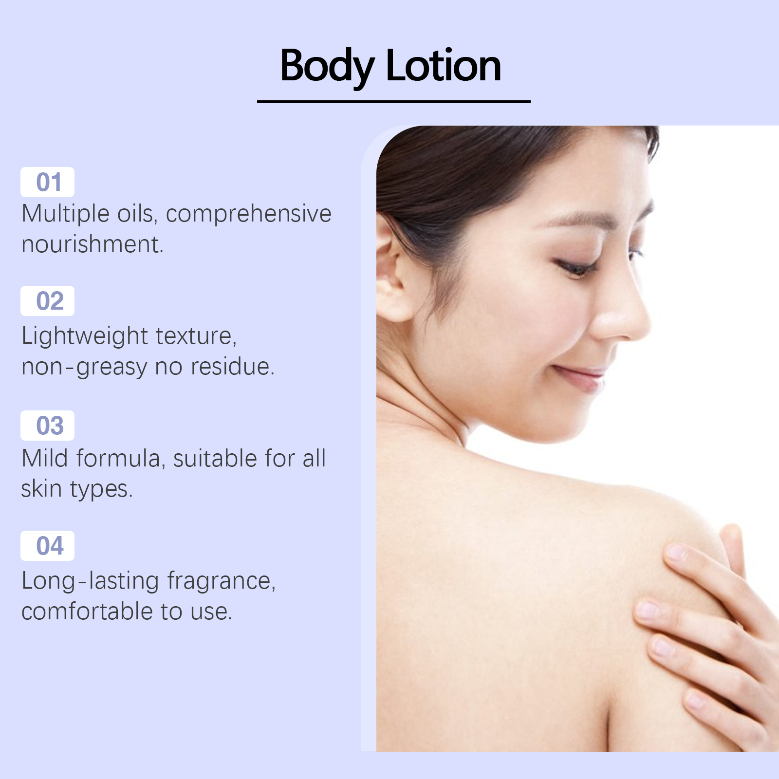 Vanilla Moisturizing Body Lotion Soft Tender Care Refreshing Hydrating Non Sticky Mild Water Replenish Skin