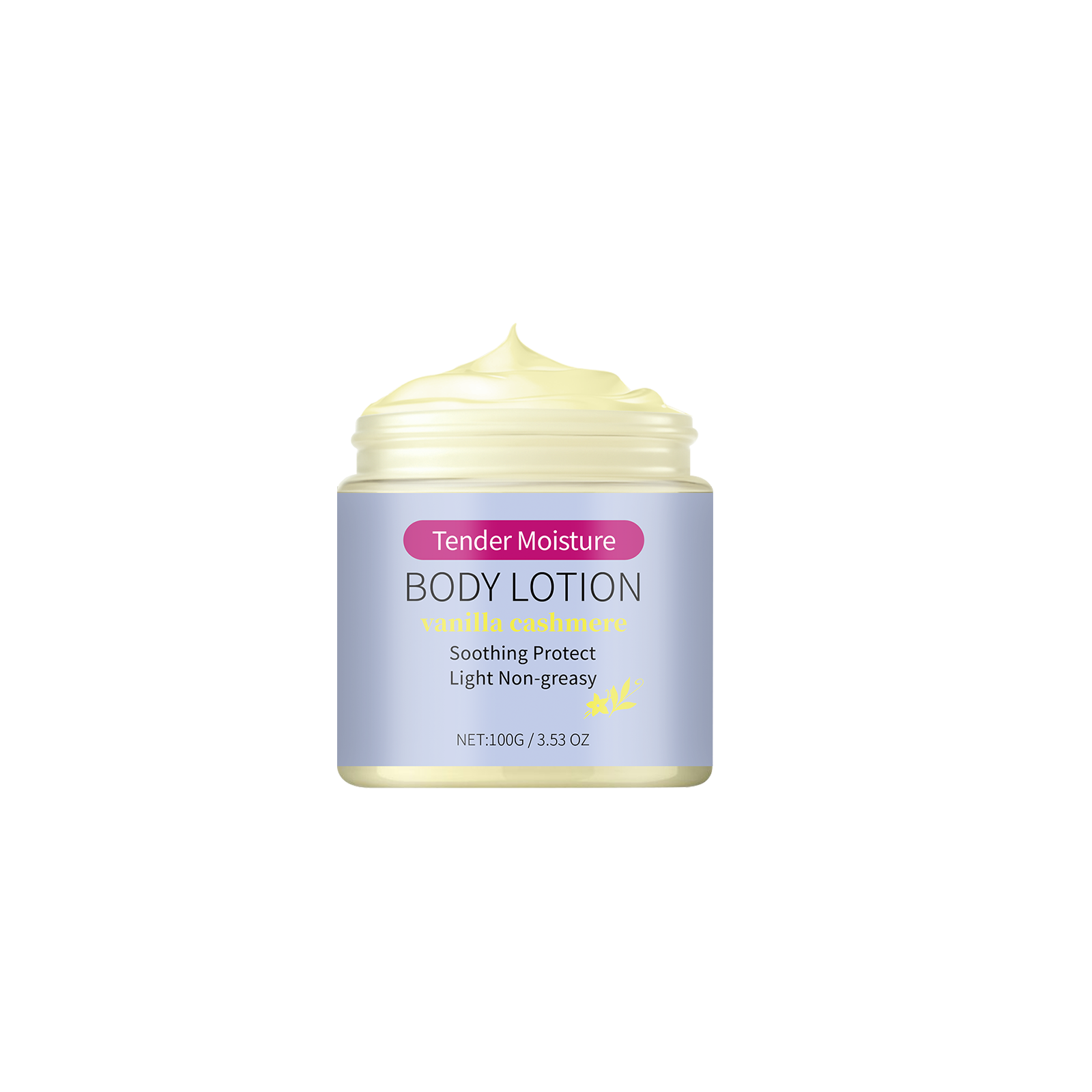Vanilla Moisturizing Body Lotion Soft Tender Care Refreshing Hydrating Non Sticky Mild Water Replenish Skin