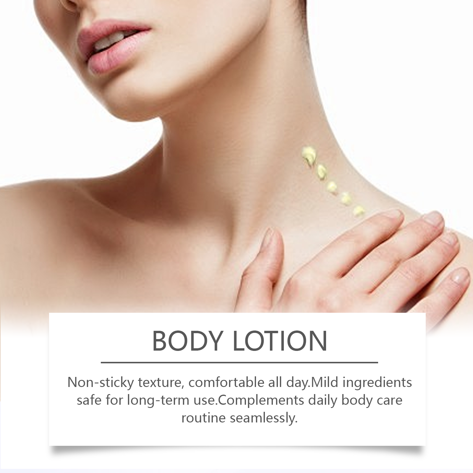 Vanilla Moisturizing Body Lotion Soft Tender Care Refreshing Hydrating Non Sticky Mild Water Replenish Skin