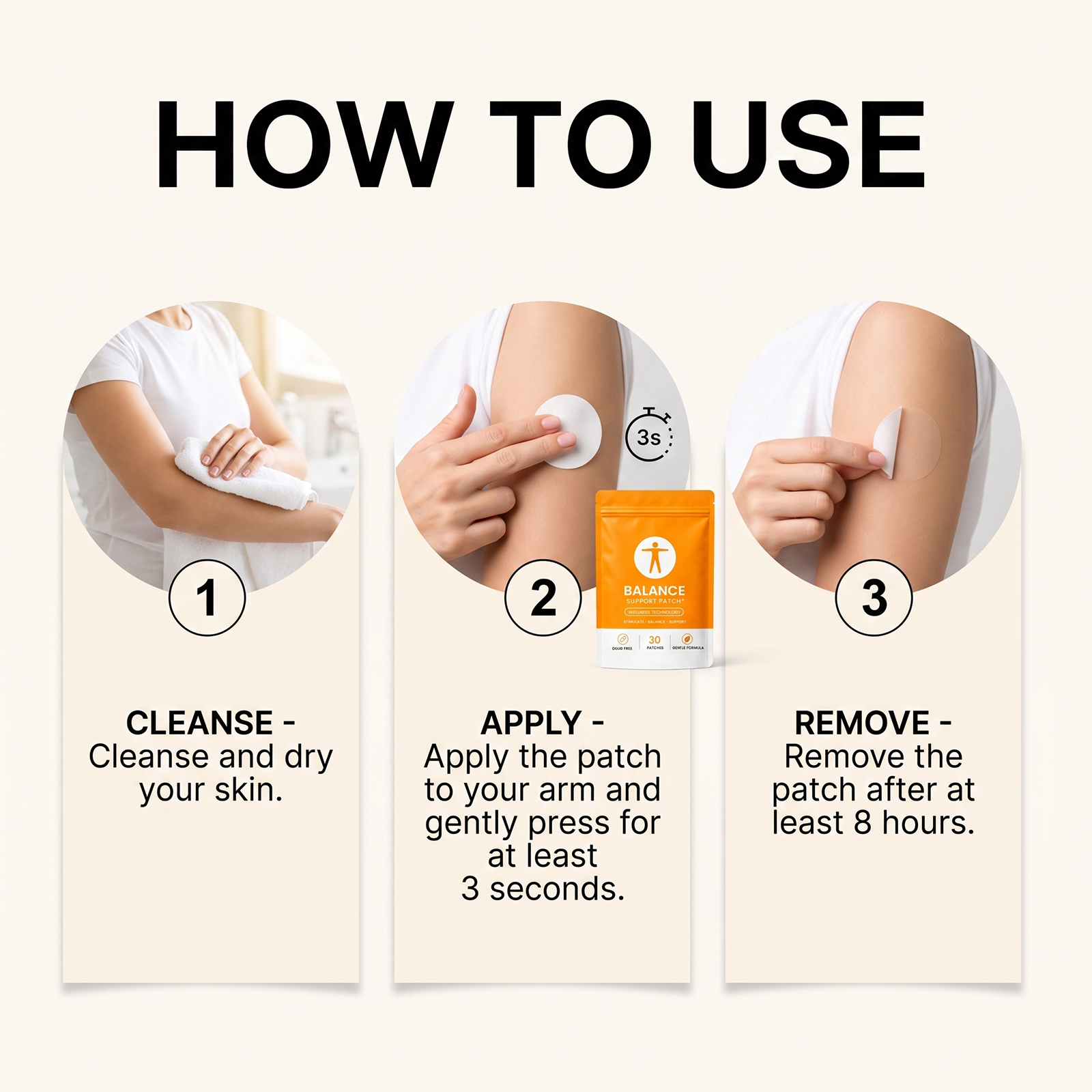 Body Care Patch Mild Nurturing Comfort Conditioning Balanced Thin Close Portable Skin Gentle Soft Smooth