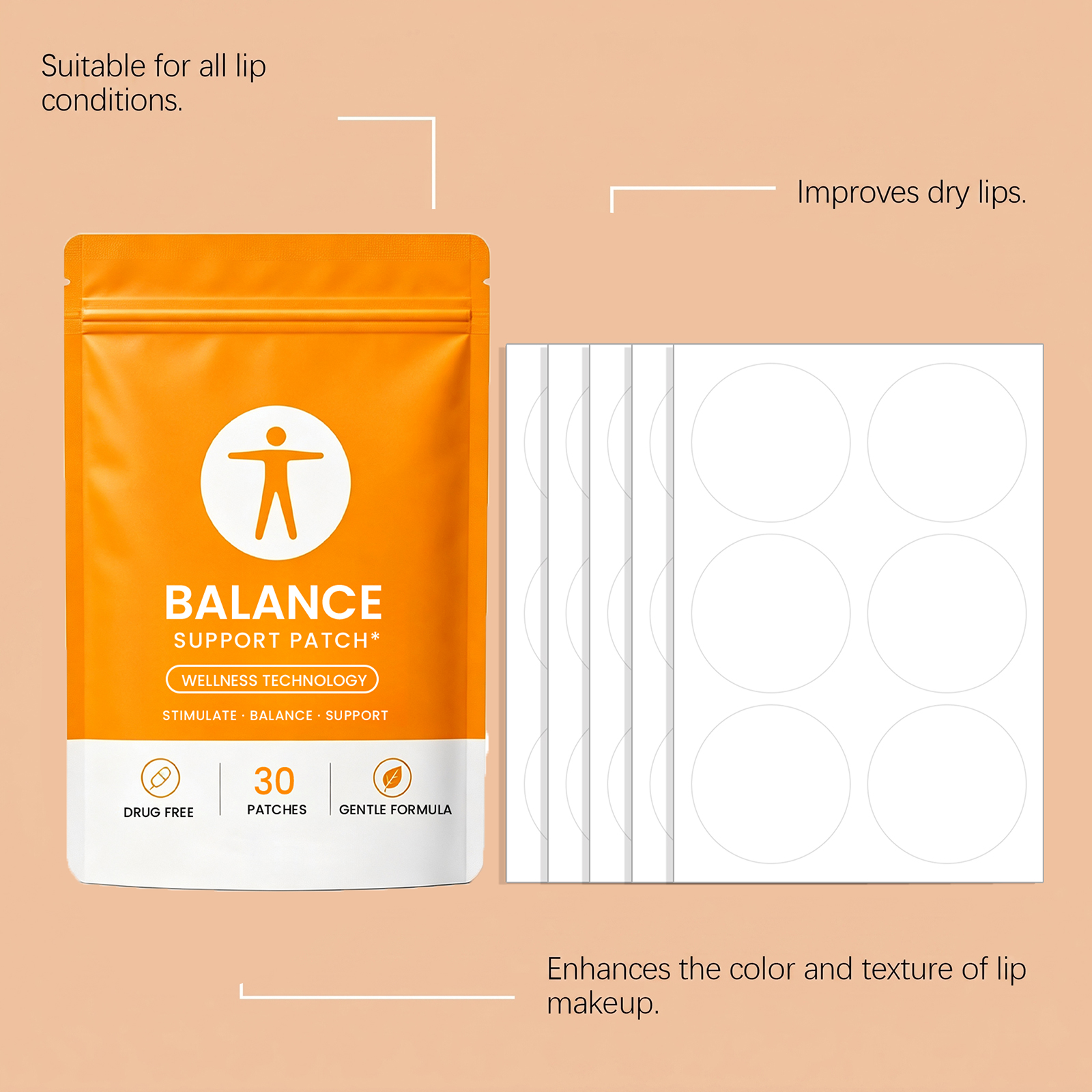 Body Care Patch Mild Nurturing Comfort Conditioning Balanced Thin Close Portable Skin Gentle Soft Smooth