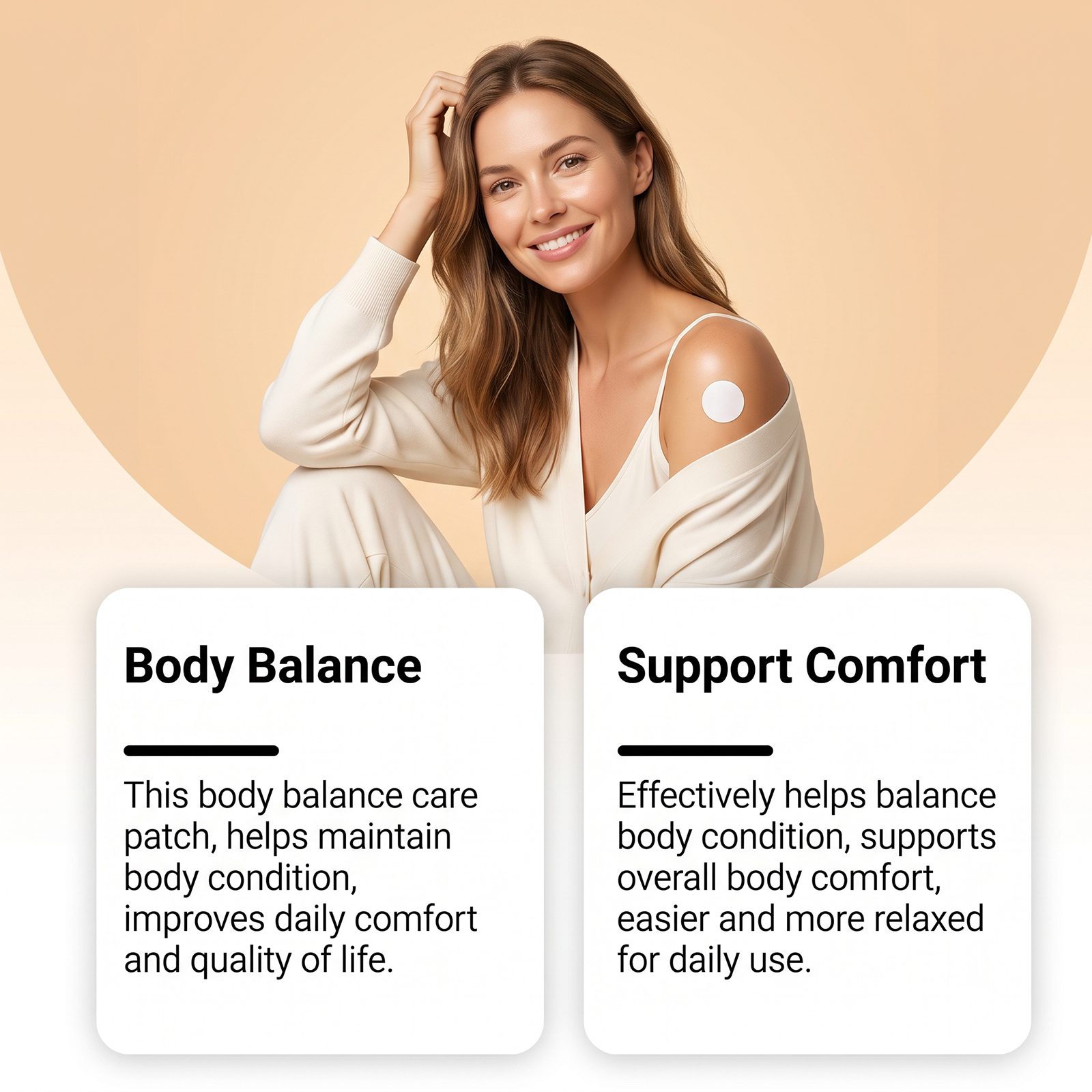 Body Care Patch Mild Nurturing Comfort Conditioning Balanced Thin Close Portable Skin Gentle Soft Smooth
