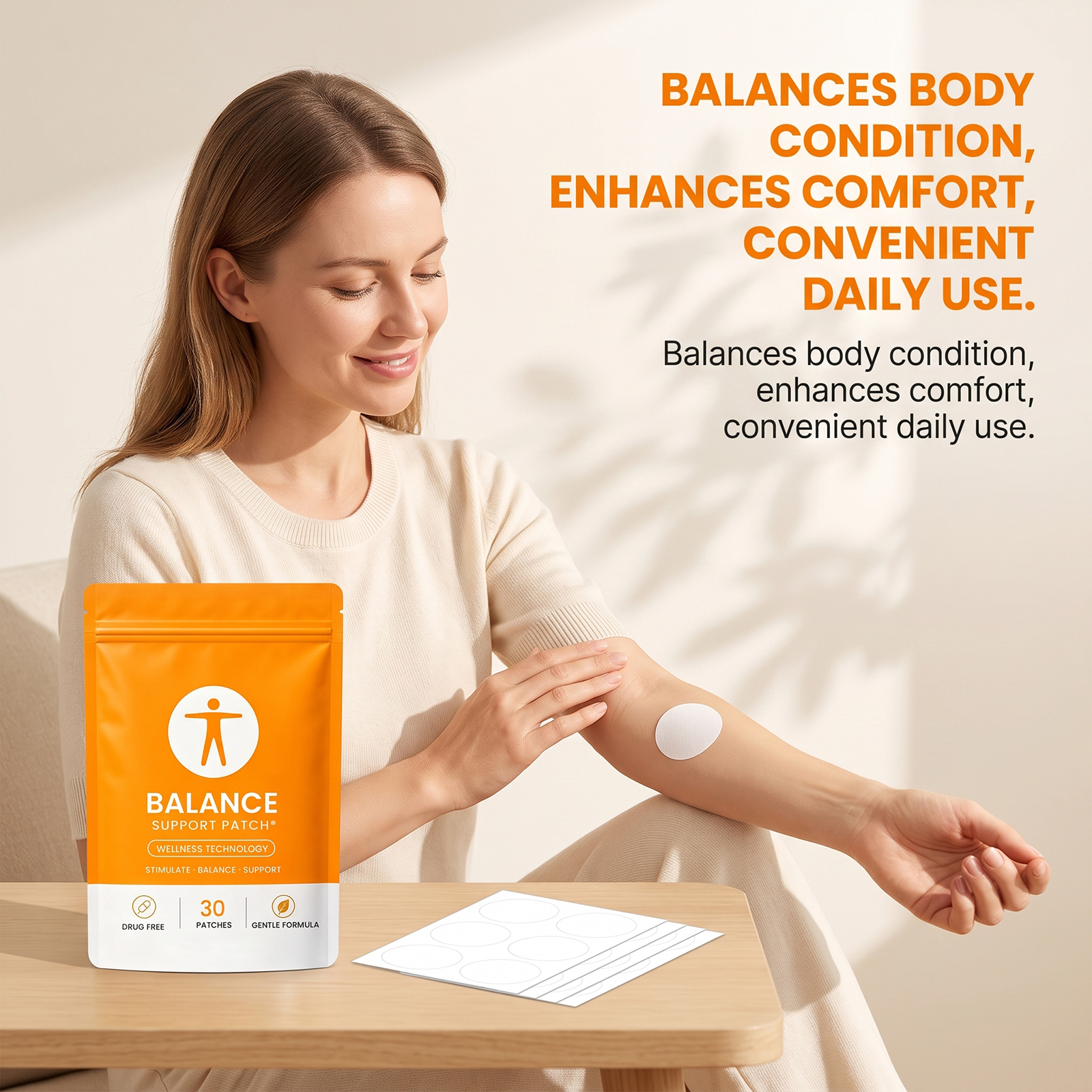 Body Care Patch Mild Nurturing Comfort Conditioning Balanced Thin Close Portable Skin Gentle Soft Smooth