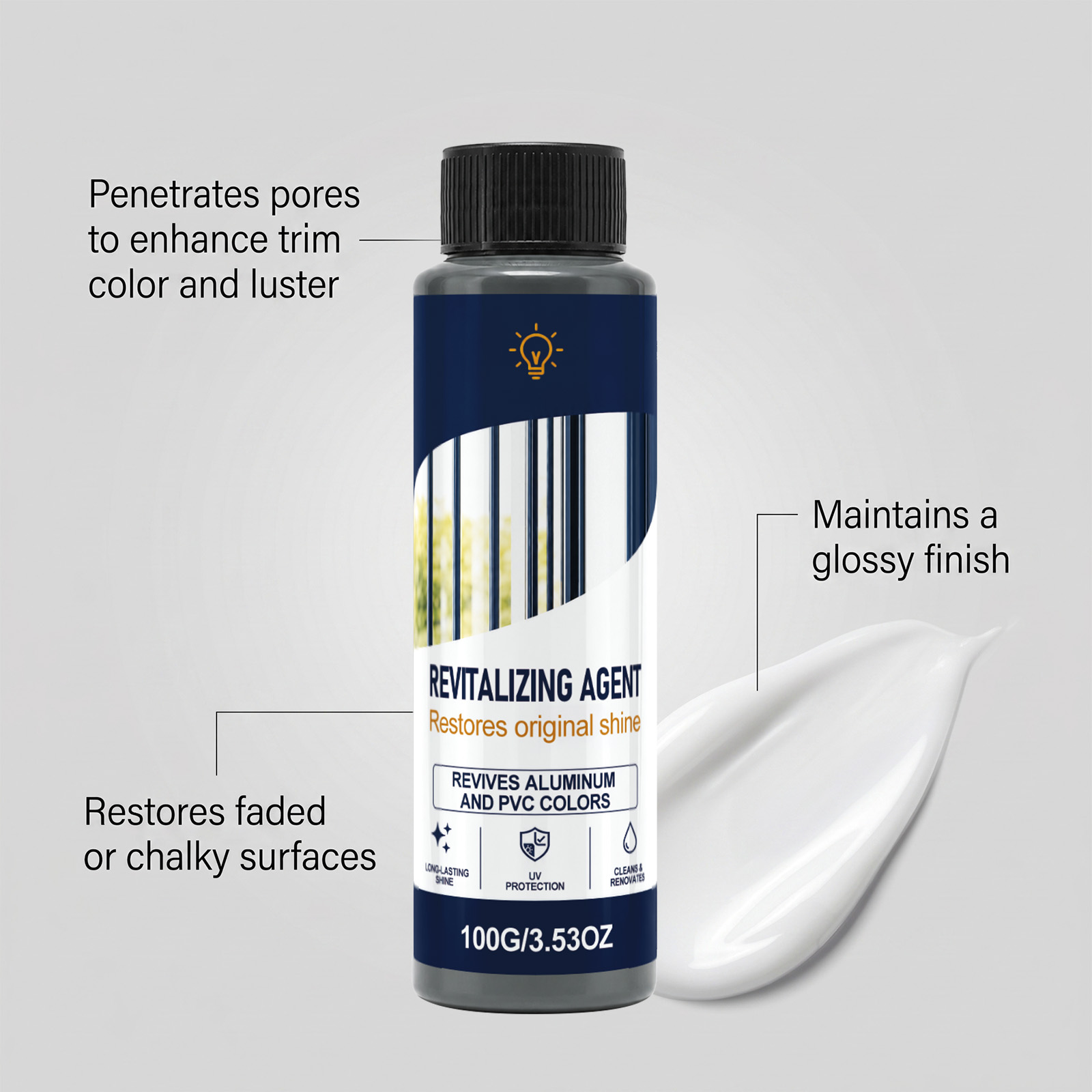 Refresh Agent Gloss Restoring Stain Cleansing Dust Removing Daily Multi Purpose Rubber Plastic Surfaces