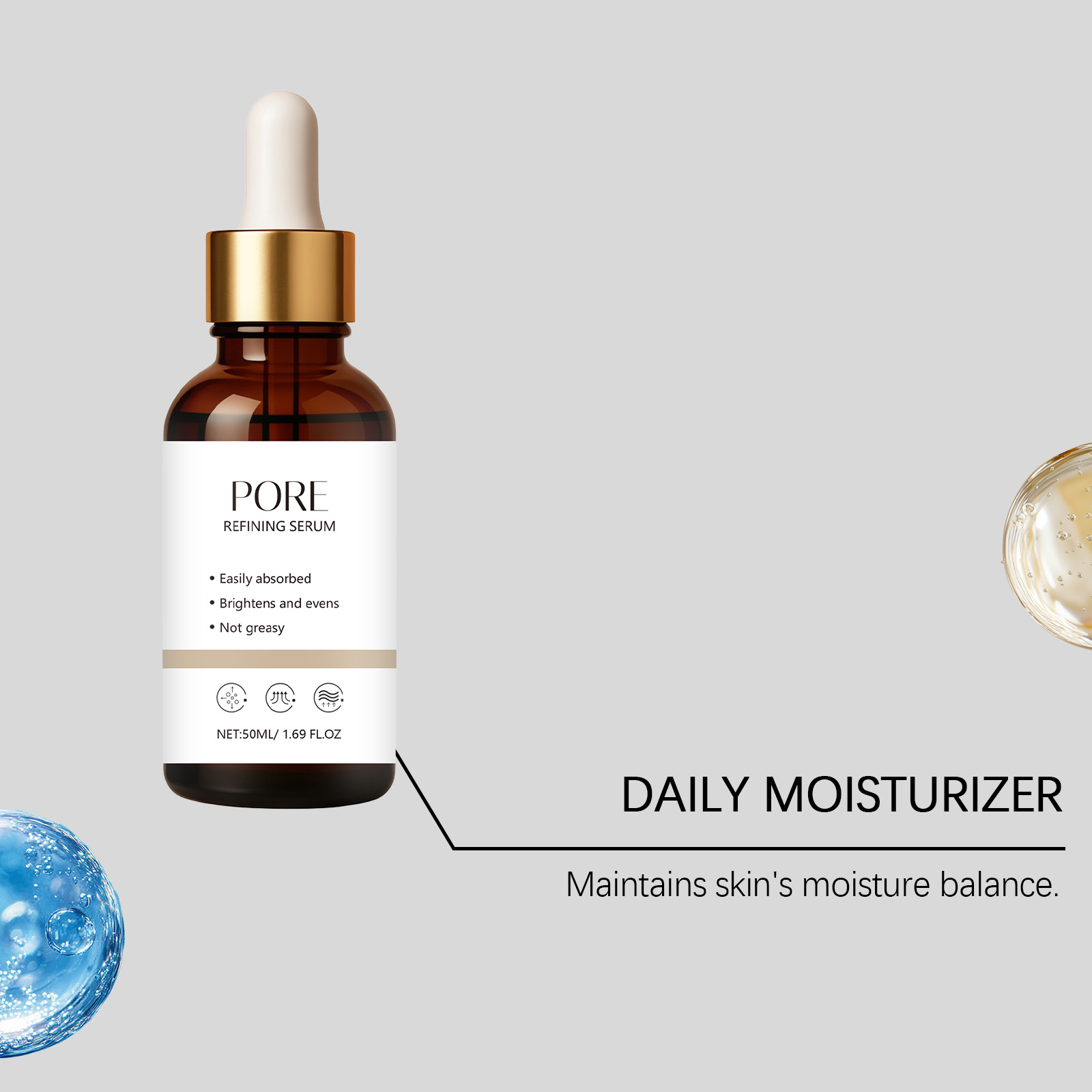 Facial Essence Liquid Mild Nourishing Caring Skin Light Texture Quick Absorb Daily Facial Moisturizing Care Product