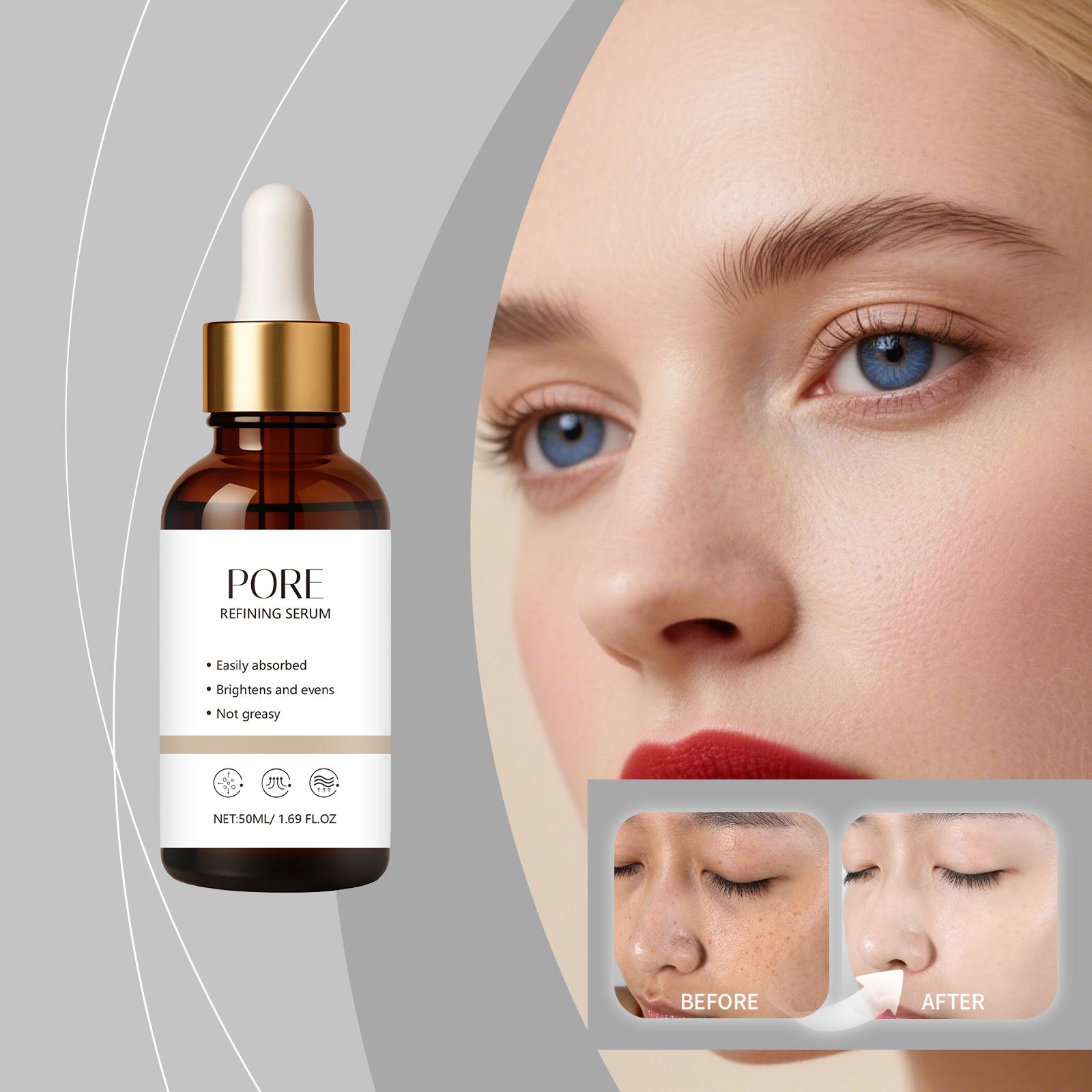 Facial Essence Liquid Mild Nourishing Caring Skin Light Texture Quick Absorb Daily Facial Moisturizing Care Product