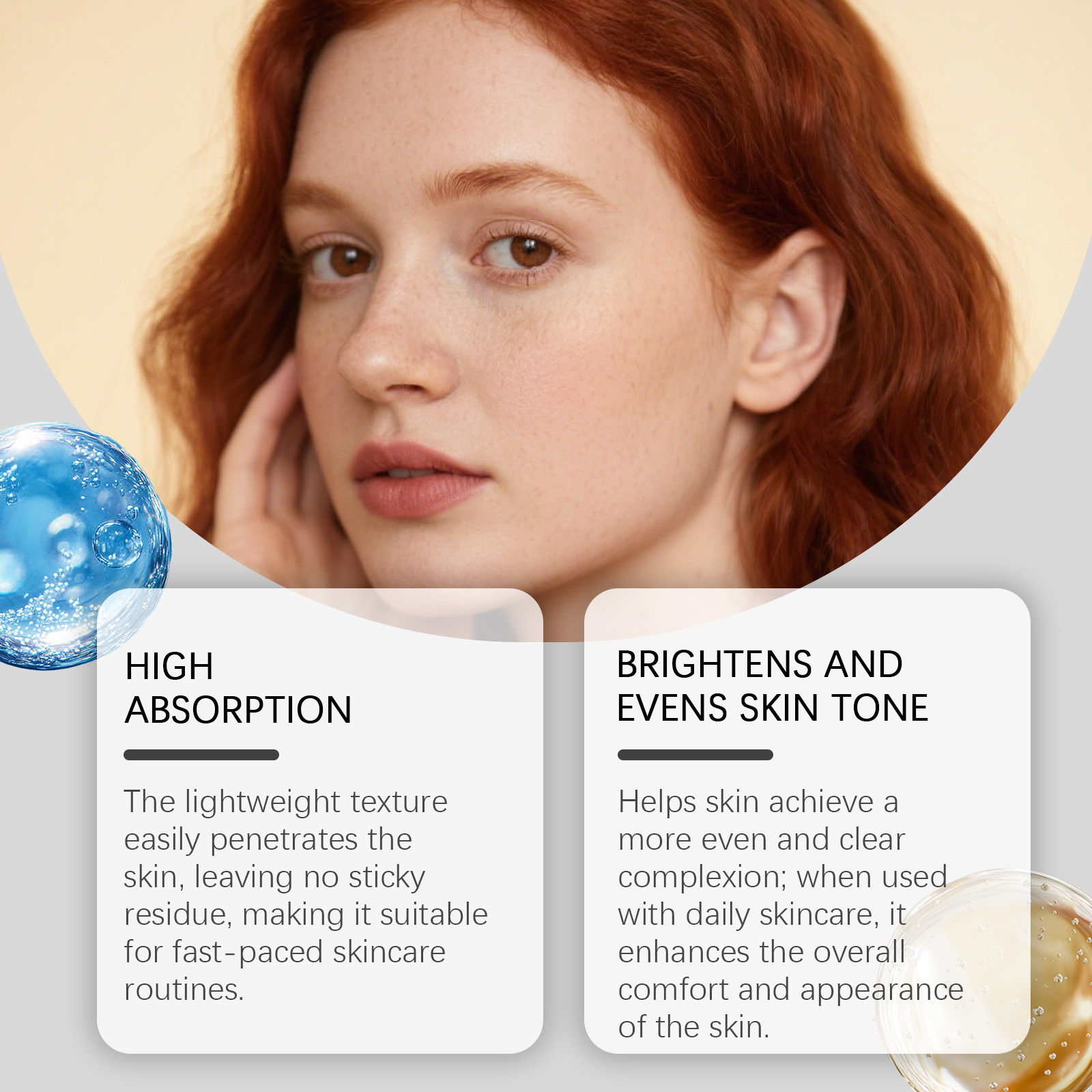 Facial Essence Liquid Mild Nourishing Caring Skin Light Texture Quick Absorb Daily Facial Moisturizing Care Product