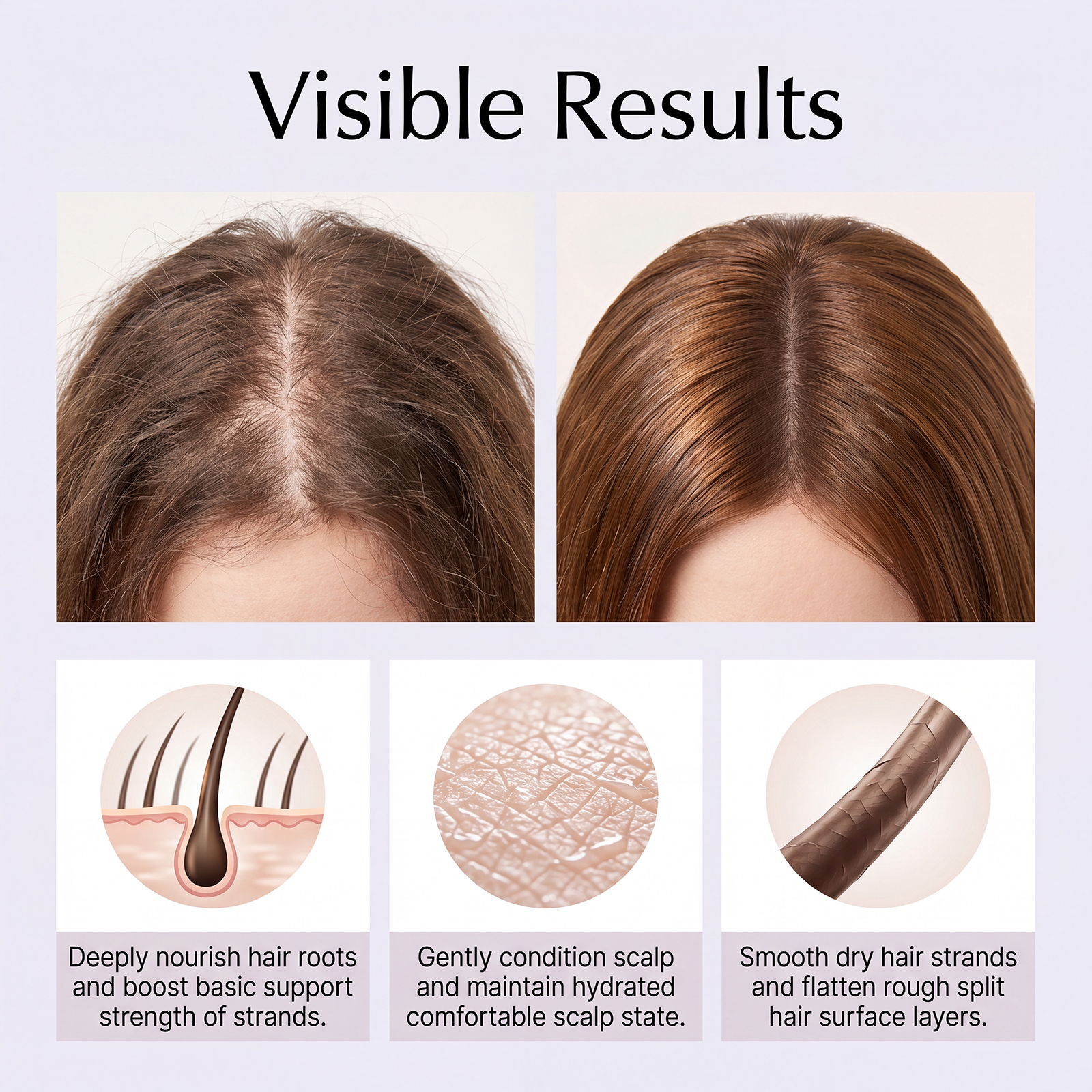 Strengthening Volumizing Hair Care Essence Nourish Scalp Hair Refreshing Non Greasy Popular Cross Border Item
