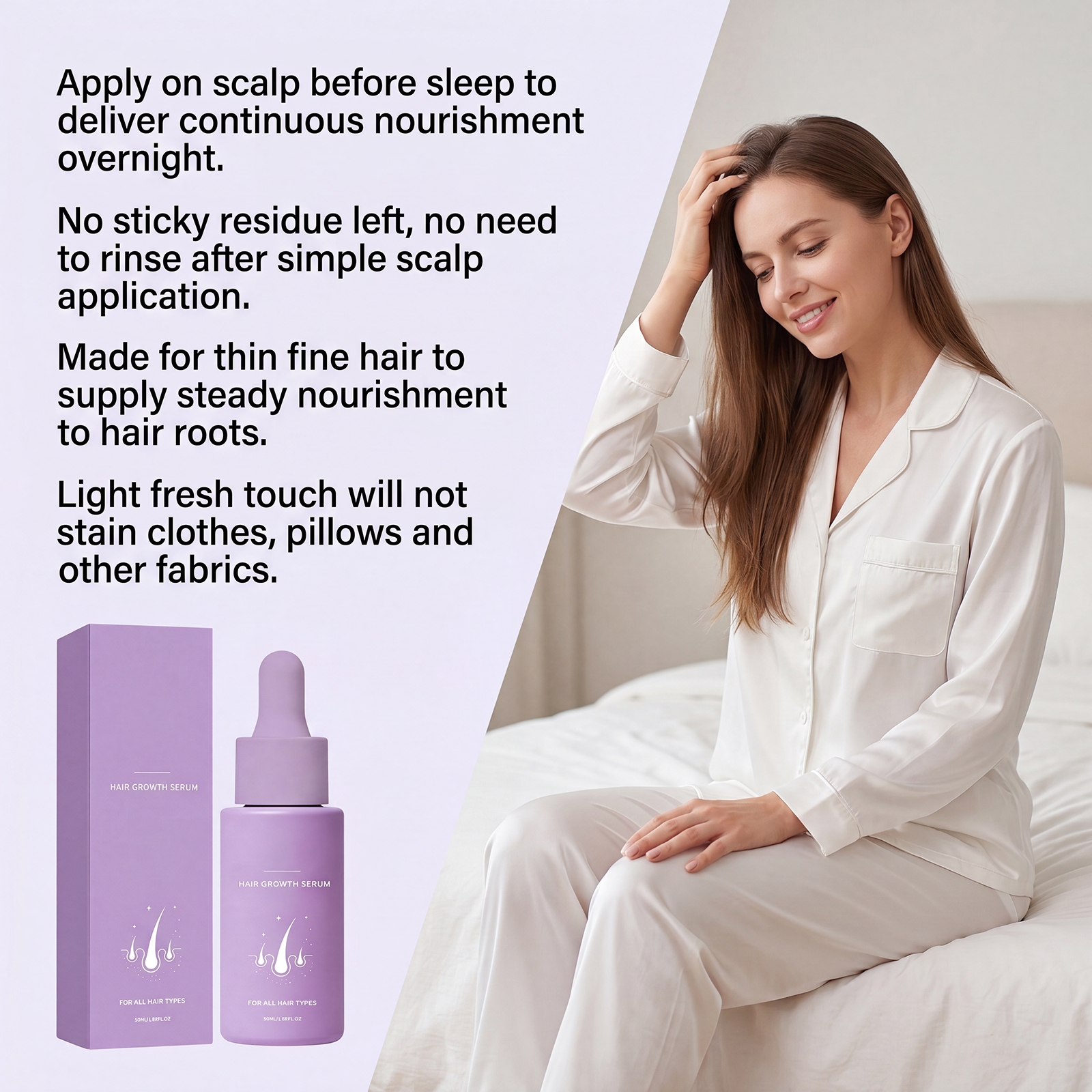 Strengthening Volumizing Hair Care Essence Nourish Scalp Hair Refreshing Non Greasy Popular Cross Border Item