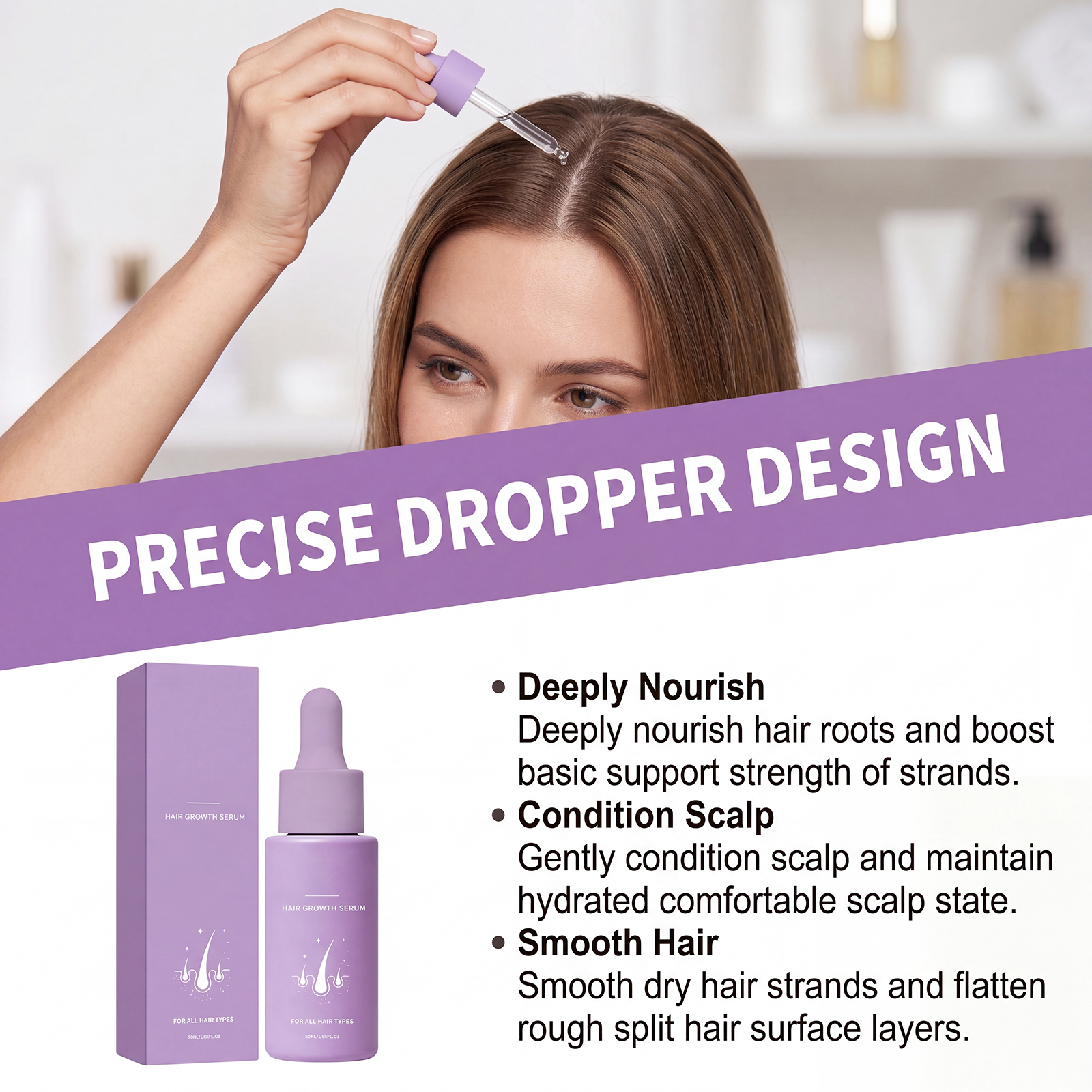 Strengthening Volumizing Hair Care Essence Nourish Scalp Hair Refreshing Non Greasy Popular Cross Border Item