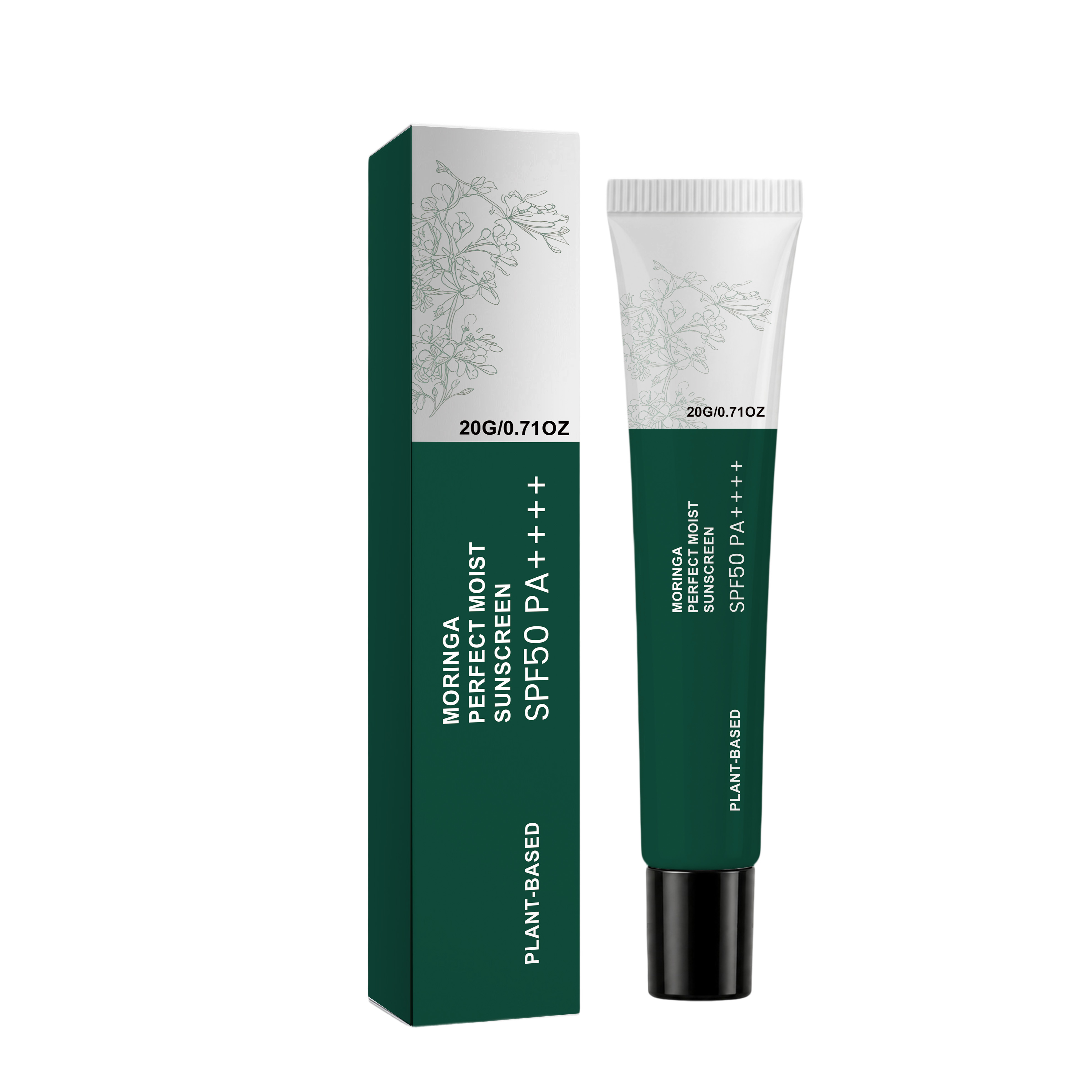 Moringa Moisturizing Protection Cream Summer Isolation Hydrating Soft Skin Light Texture Outdoor Vacation Easy Smear