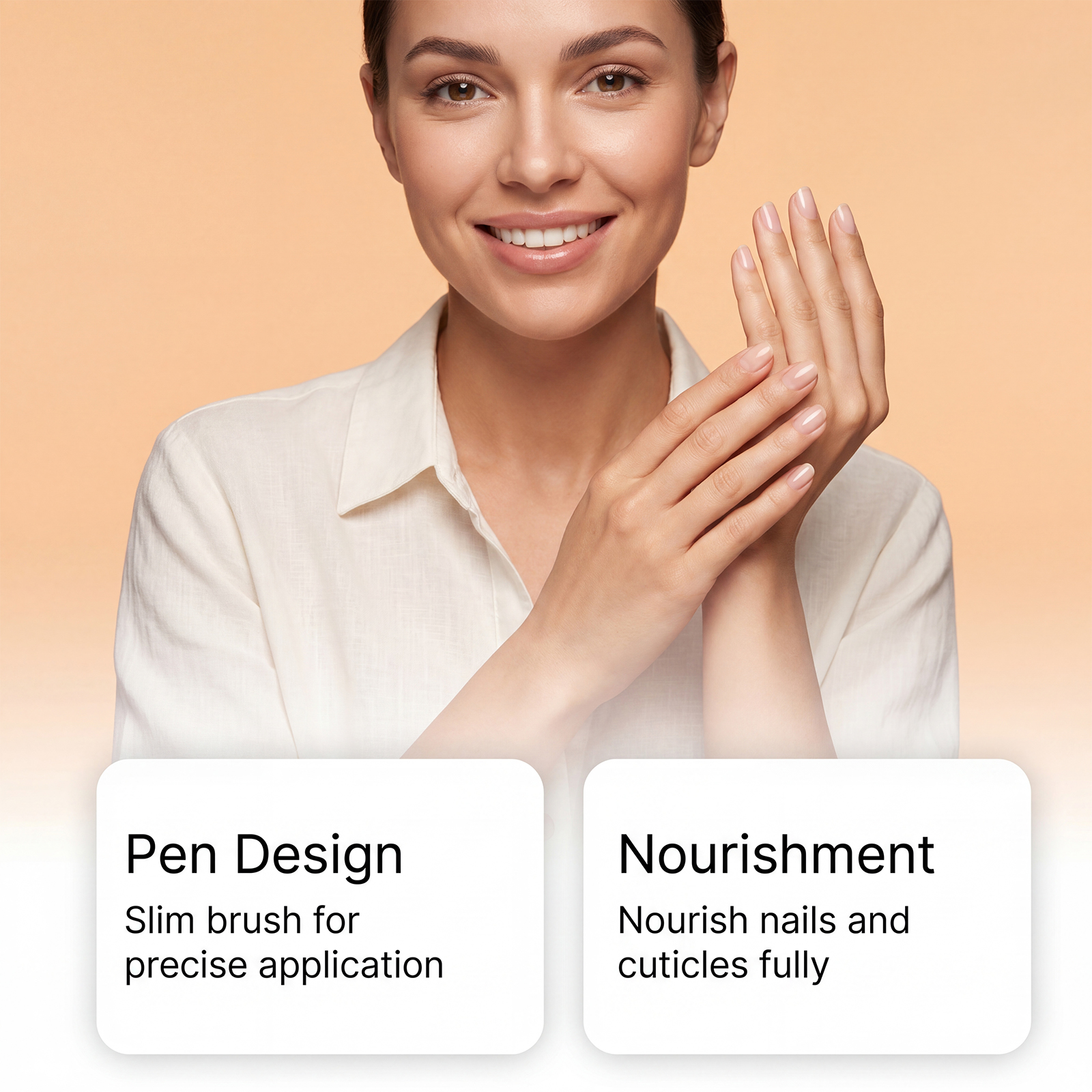 Cuticle Oil Brush Mild Ingredients Moisturizing Glossy Hand Foot Nail Plate Daily Manicure Care