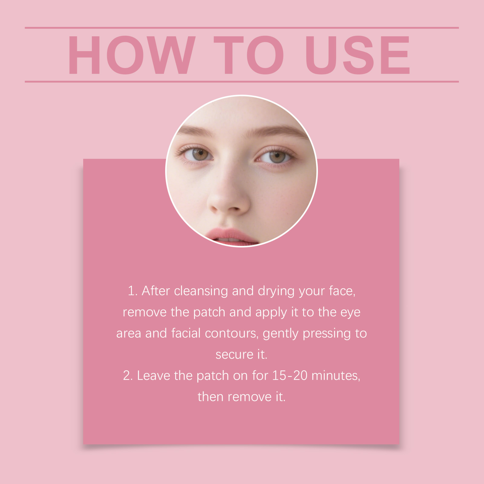 Facial Patch Soft Moisture Lock Light Breathable Firm Adhere Long Last Hydrate Eye Face Dual Use
