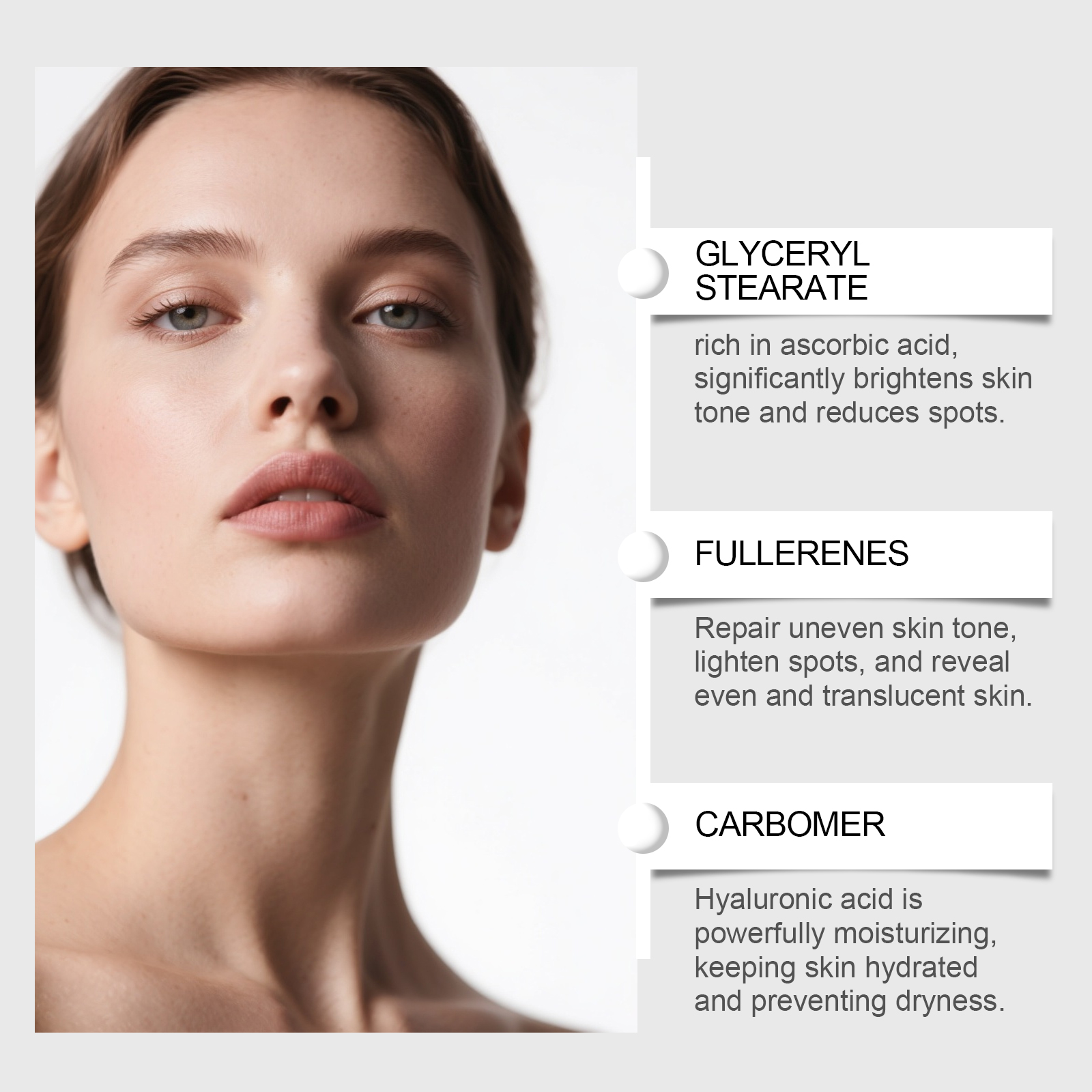 Moisturizing Neck Cream Daily Mild Care Hydrate Soft Light Easy Spread Roller Skin Lotion