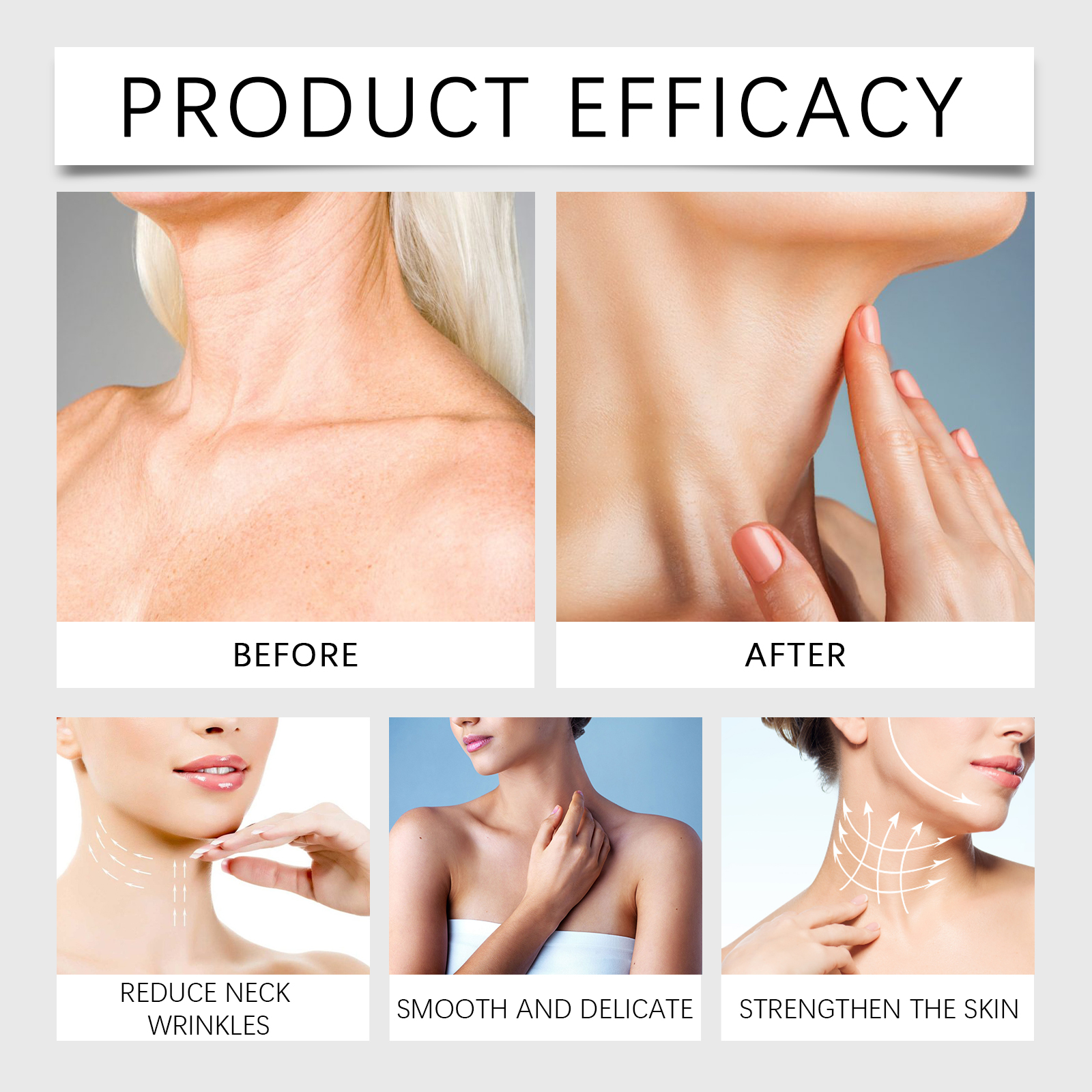 Moisturizing Neck Cream Daily Mild Care Hydrate Soft Light Easy Spread Roller Skin Lotion