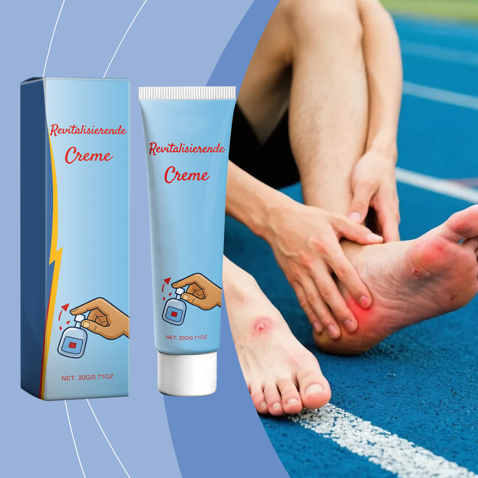 Foot Care Cream Gentle Light Texture Skin Fresh Soft Smooth Comfort Daily Apply For Foot Treatment