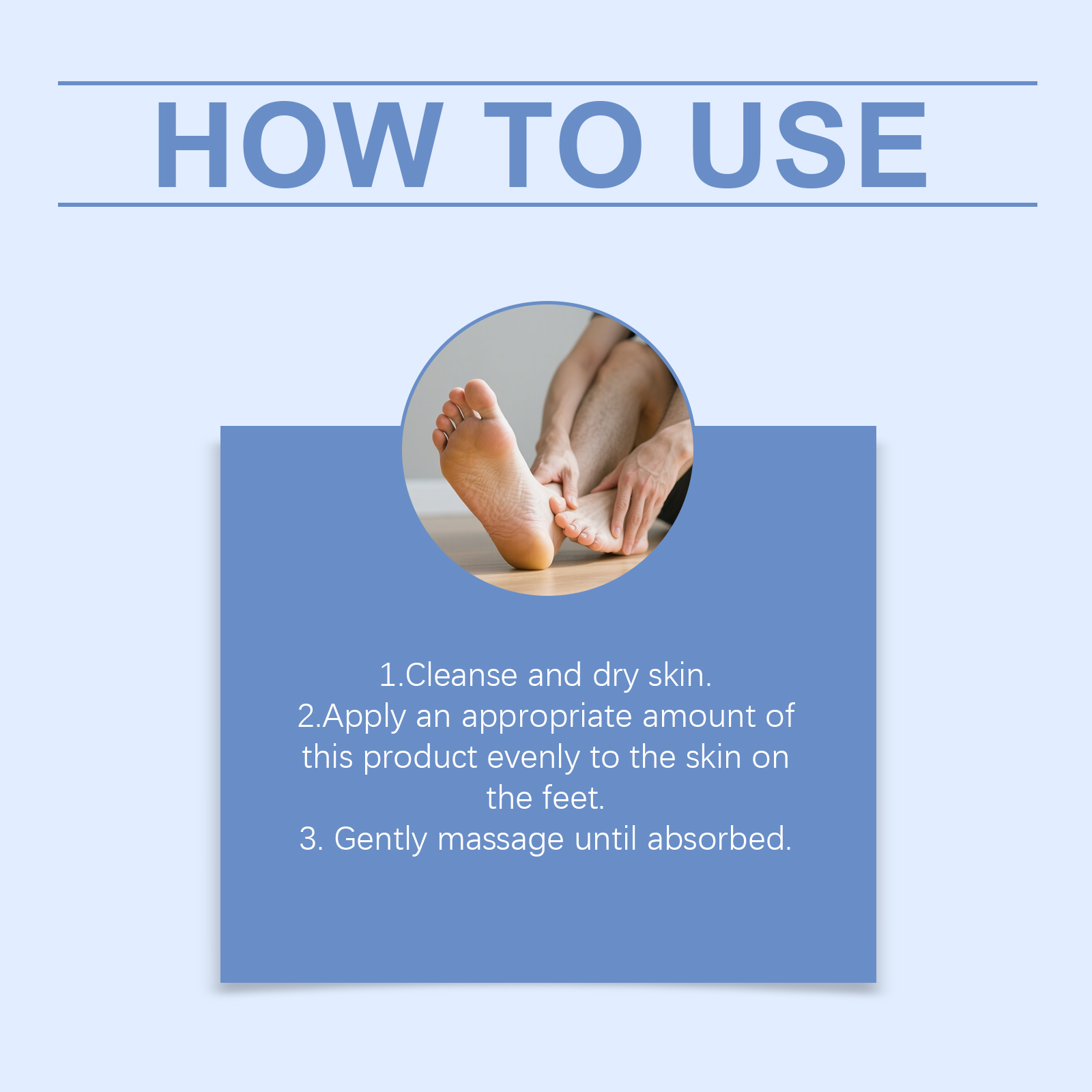 Foot Care Cream Gentle Light Texture Skin Fresh Soft Smooth Comfort Daily Apply For Foot Treatment