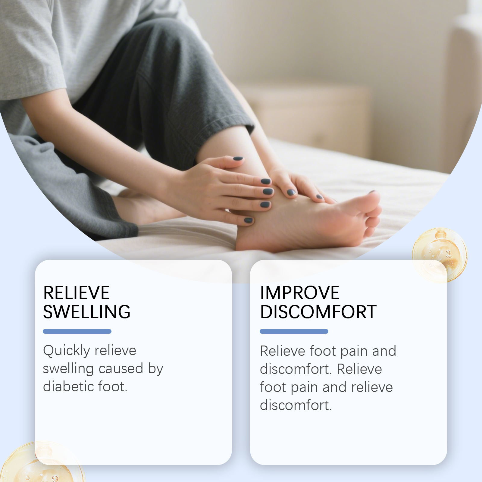 Foot Care Cream Gentle Light Texture Skin Fresh Soft Smooth Comfort Daily Apply For Foot Treatment
