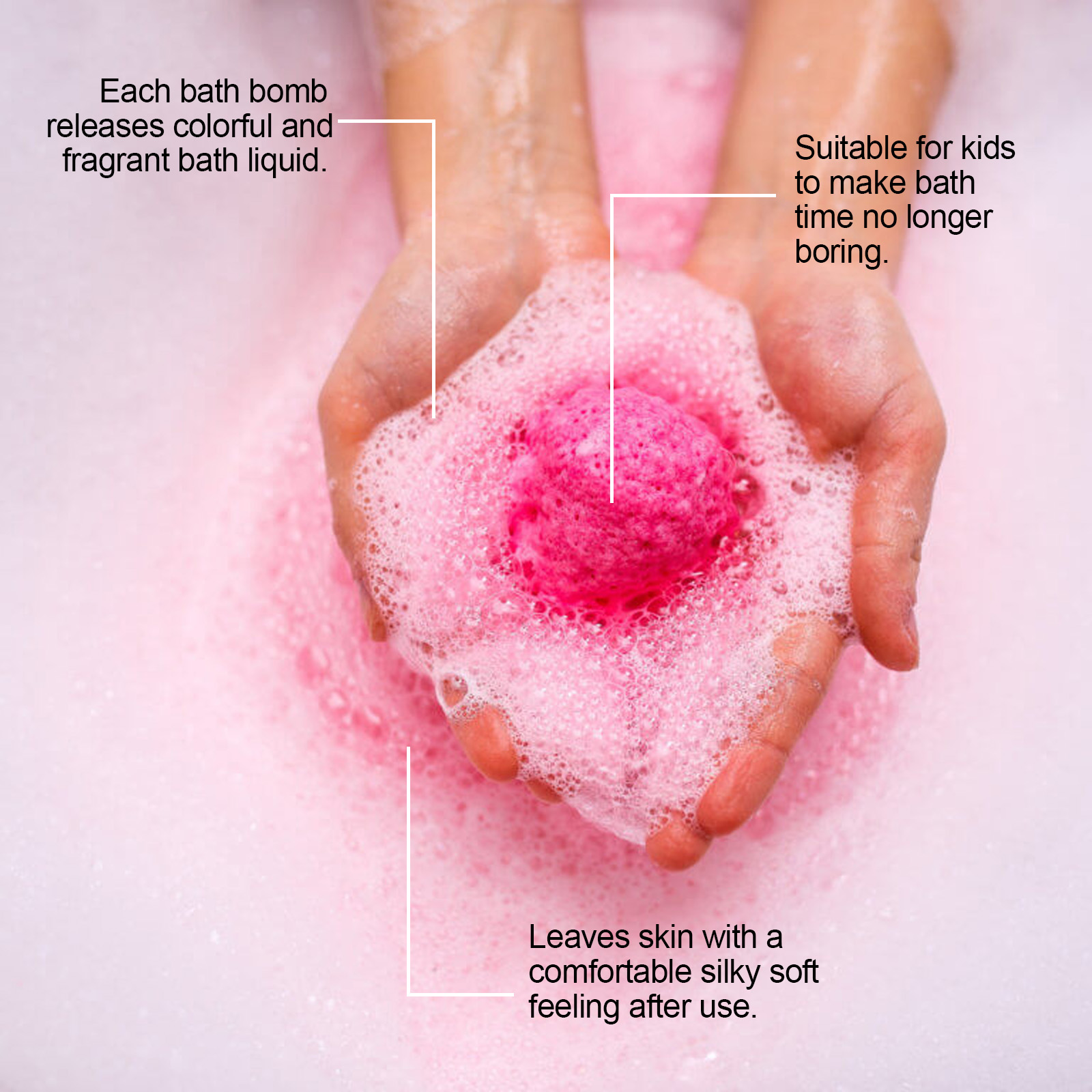 Fun Surprise Bath Bomb Mild Cleansing Skin Care Interesting Easy Rinse Body Bath