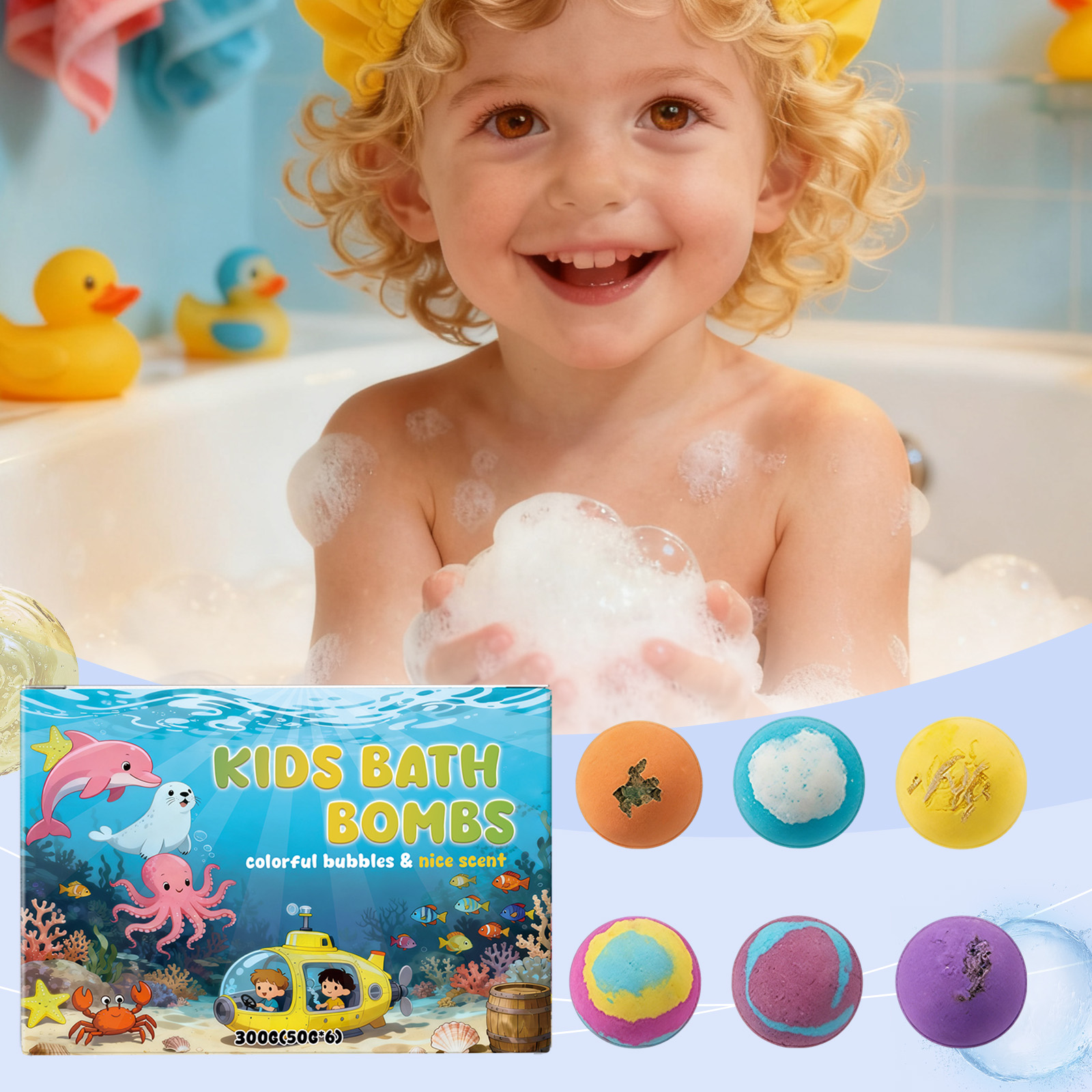 Fun Surprise Bath Bomb Mild Cleansing Skin Care Interesting Easy Rinse Body Bath