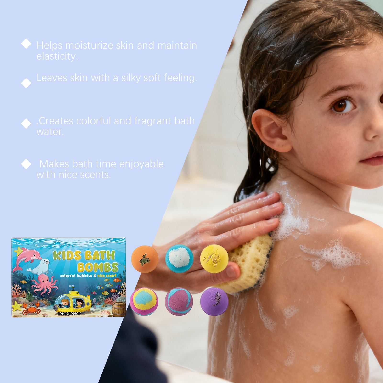 Fun Surprise Bath Bomb Mild Cleansing Skin Care Interesting Easy Rinse Body Bath
