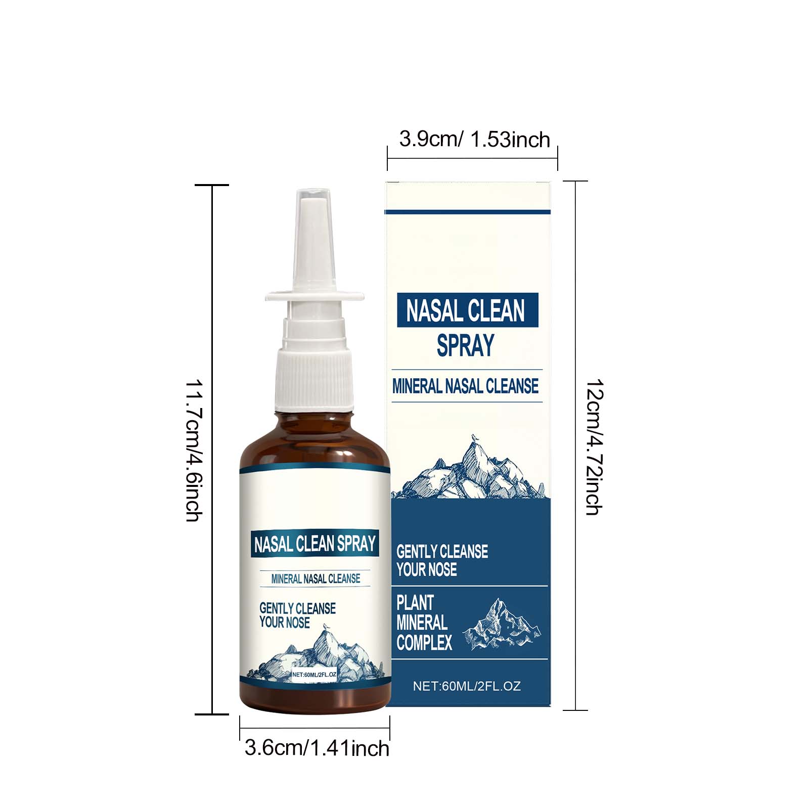 Nose Gentle Cleansing Spray Mild Ingredients Daily Nourishing Care Nasal Comfort Nursing Spray