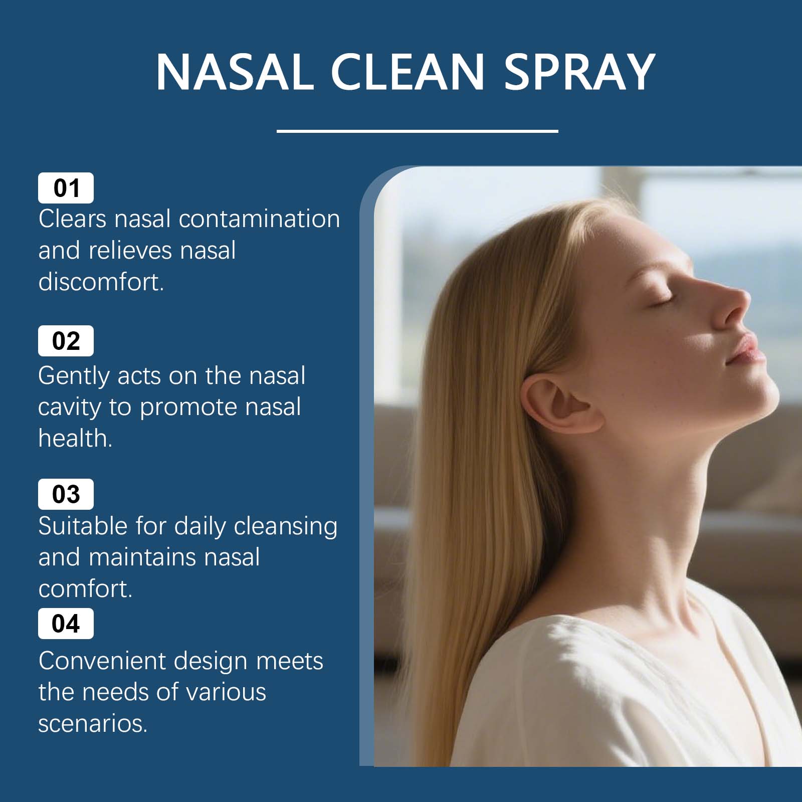 Nose Gentle Cleansing Spray Mild Ingredients Daily Nourishing Care Nasal Comfort Nursing Spray