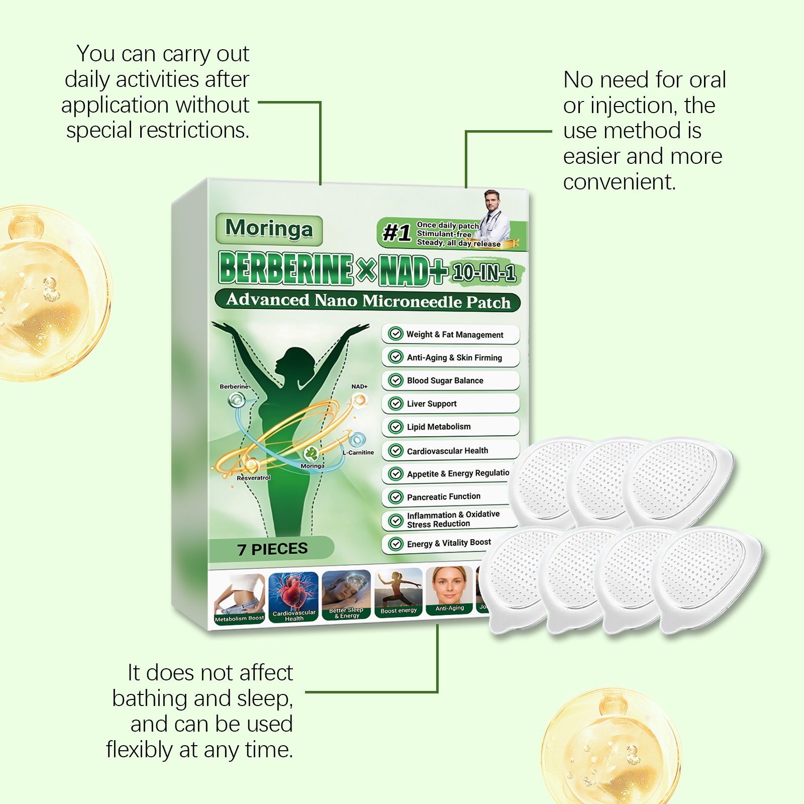 Body Care Patch Comfort Skin Friendly Daily Convenient Light Protect Skin Gentle External Body Care Patch