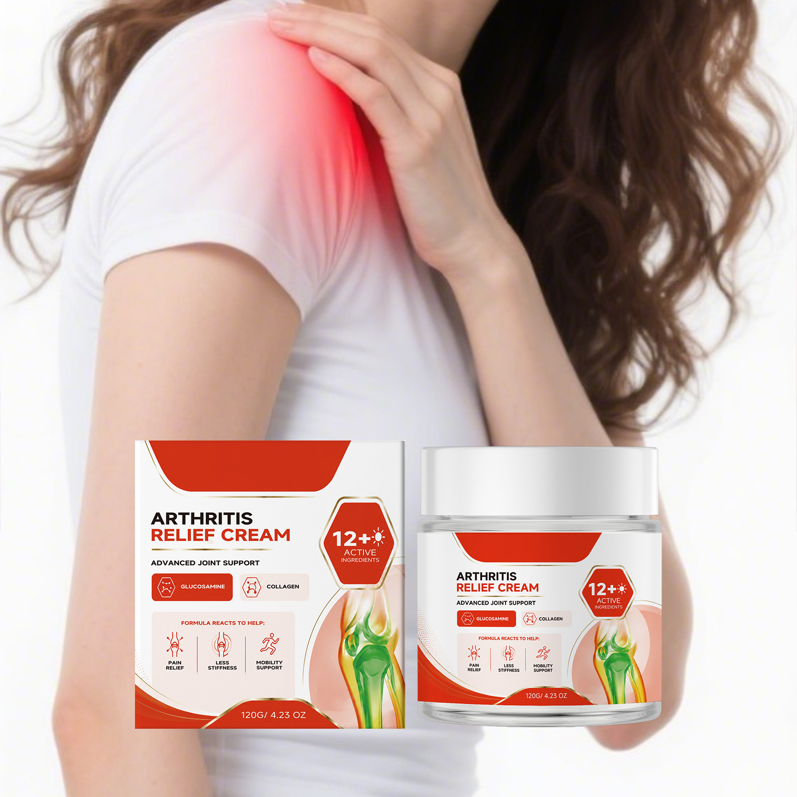 Joint Comfort Cream Mild Nourishing Cool Breathable Soft Light Elbow Shoulder Knee Daily Apply Massage