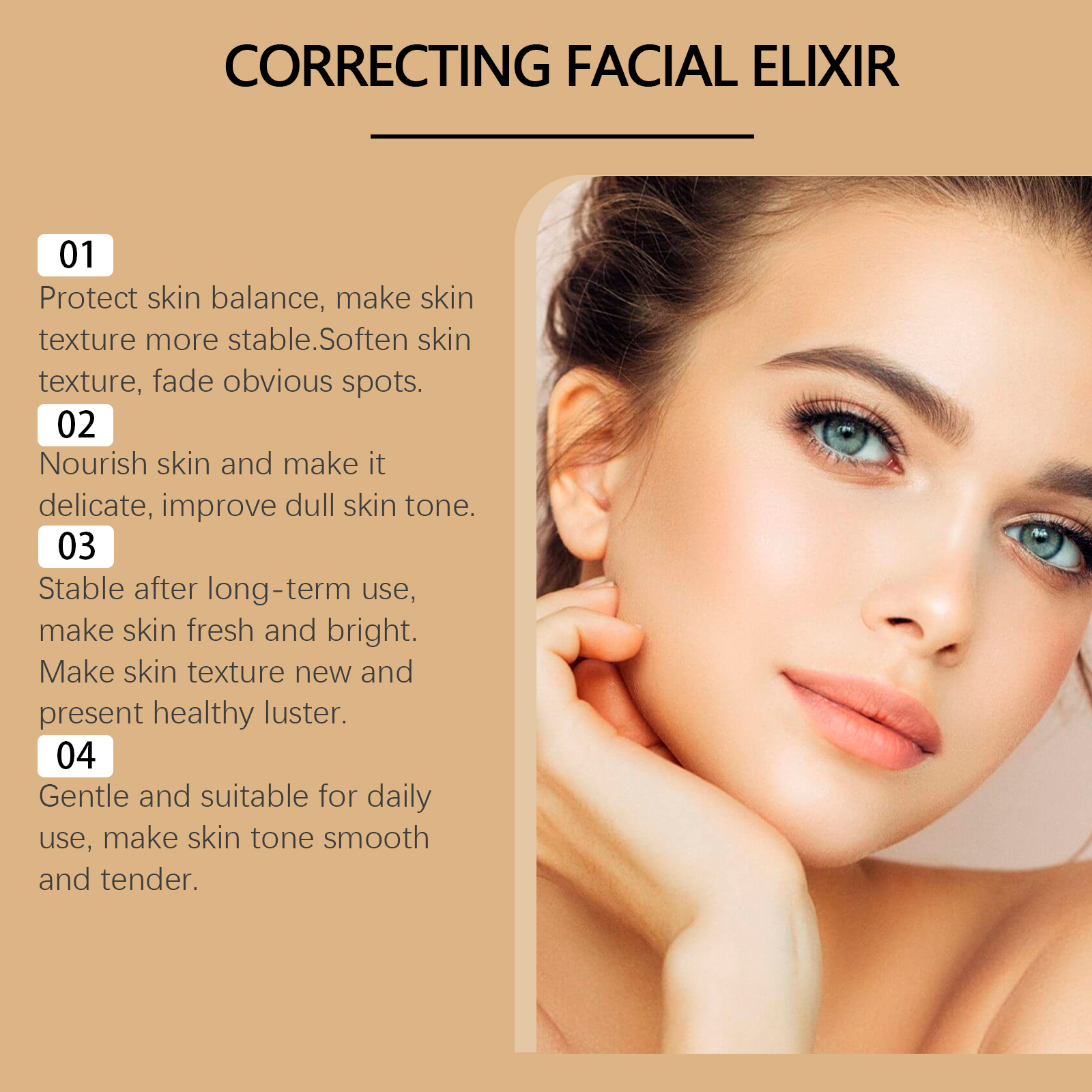 Brightening Serum Fades Facial Fine Lines Imperfections Brightens Moisturizes Balances Oil Minimizes Pores