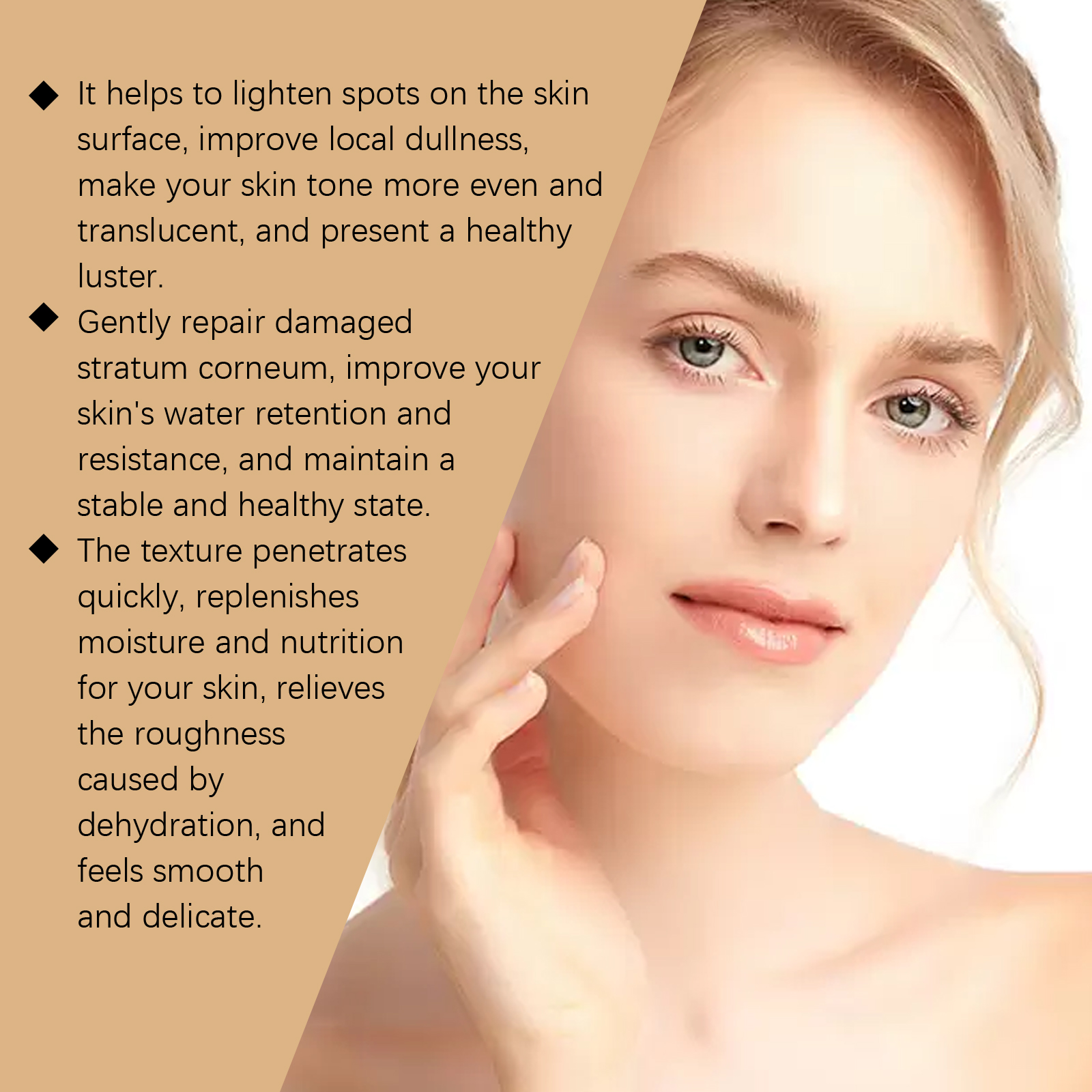 Brightening Serum Fades Facial Fine Lines Imperfections Brightens Moisturizes Balances Oil Minimizes Pores